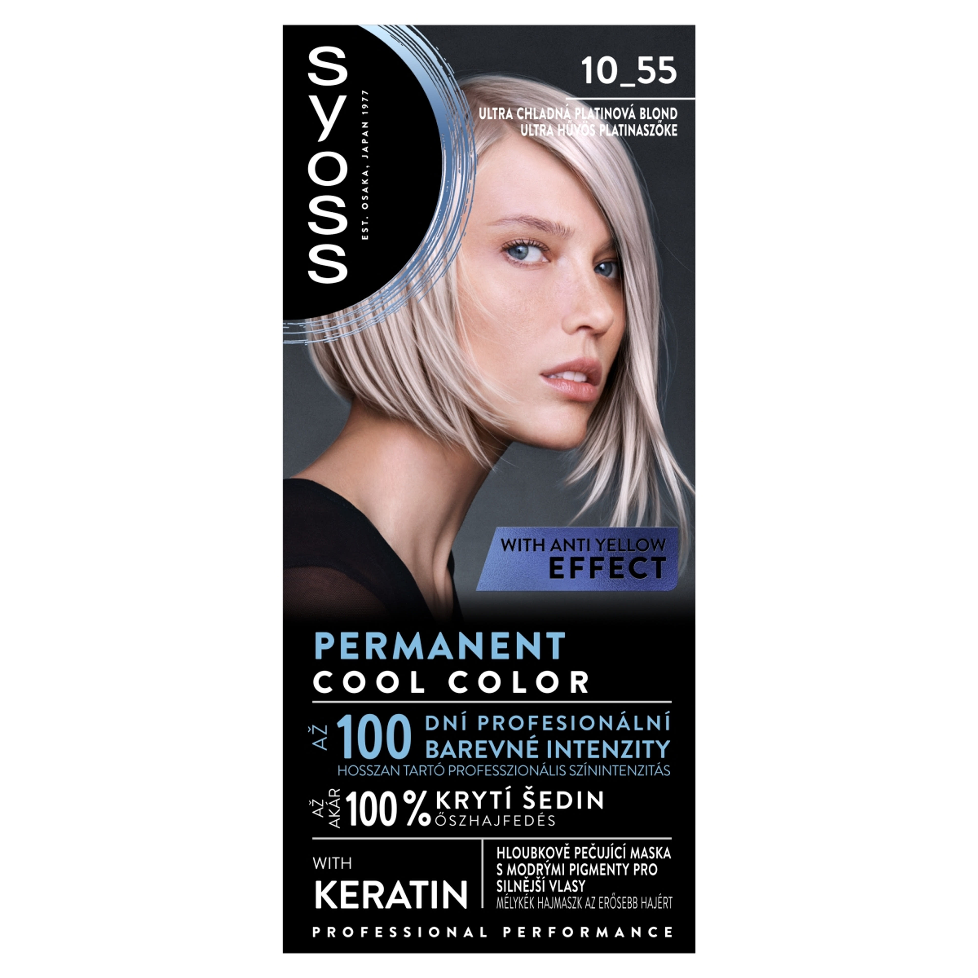 Syoss Color hajfesték 10-55 ultra platinaszőke - 1 db