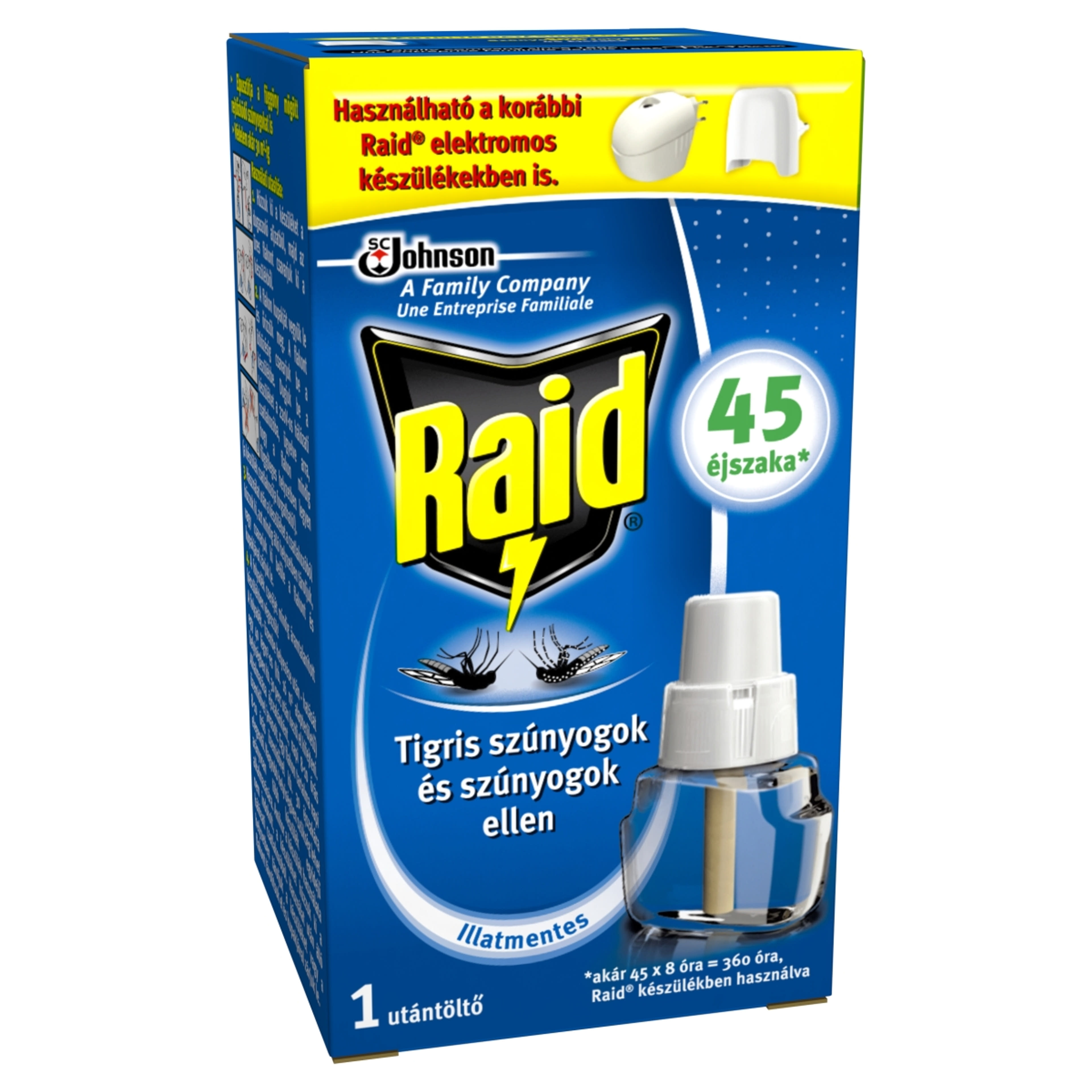 Raid szúnyogirtó utántöltő folyadék - 26 ml