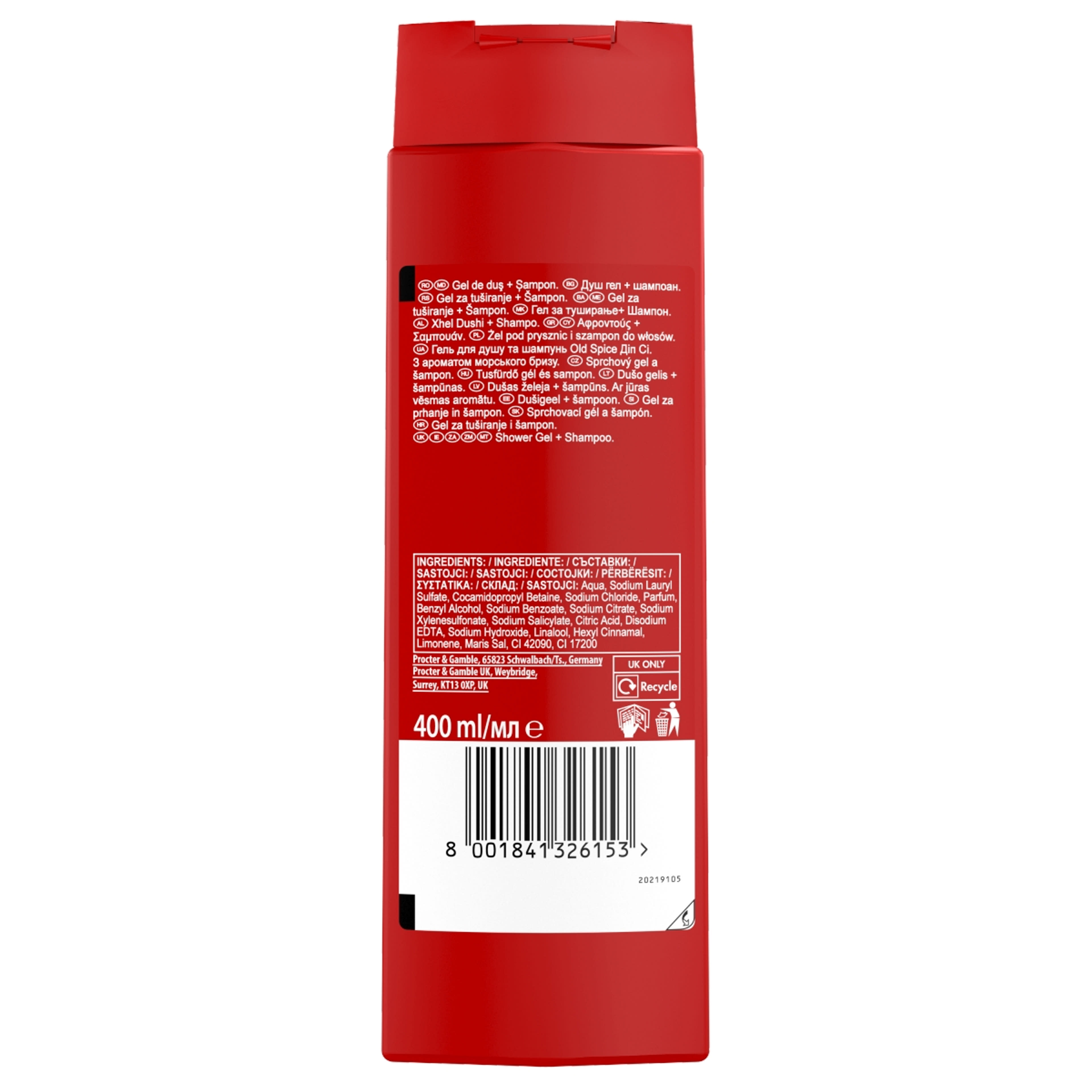 Old Spice tusfürdő Deep sea - 400 ml-3