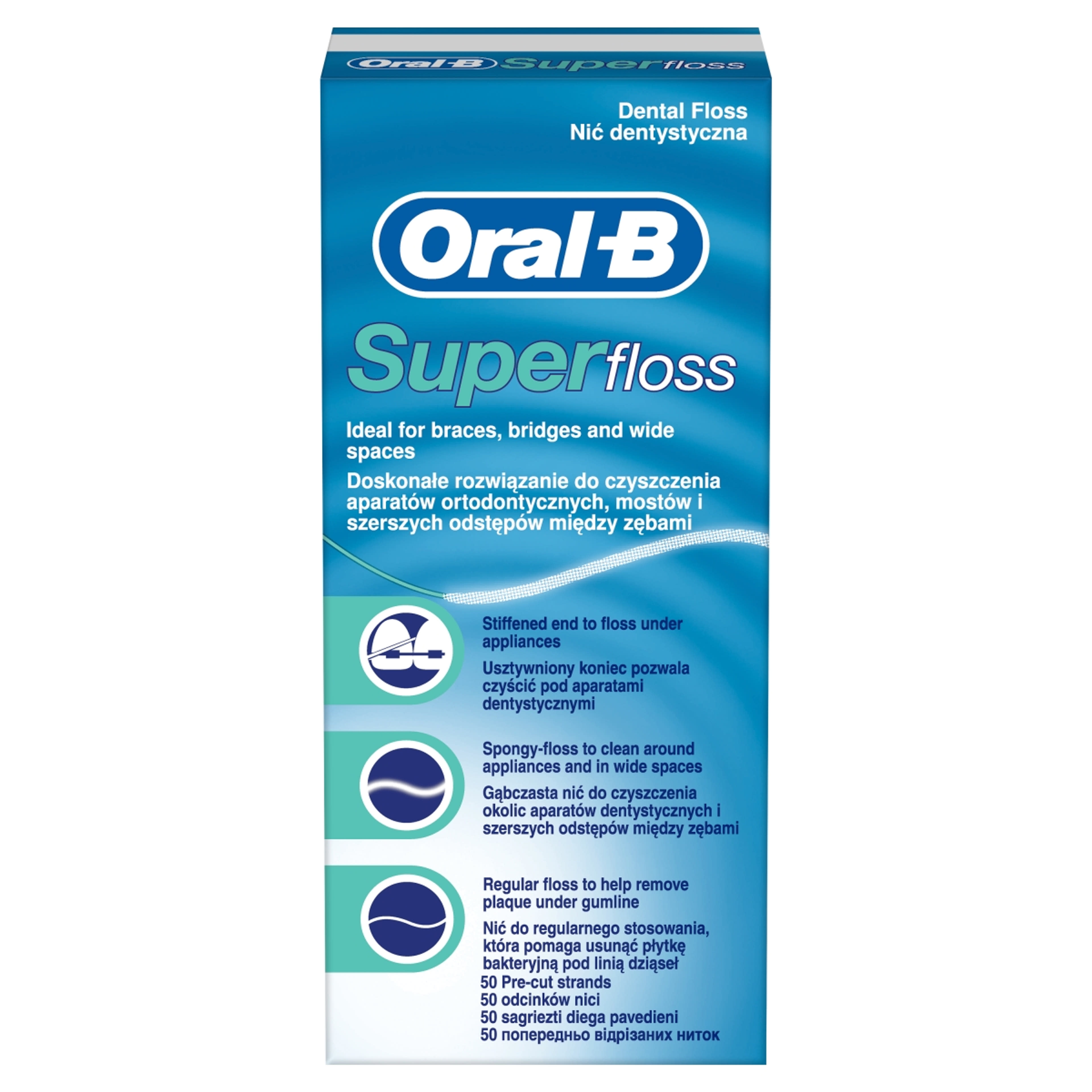 Oral-B fogselyem superfloss - 50 db-2