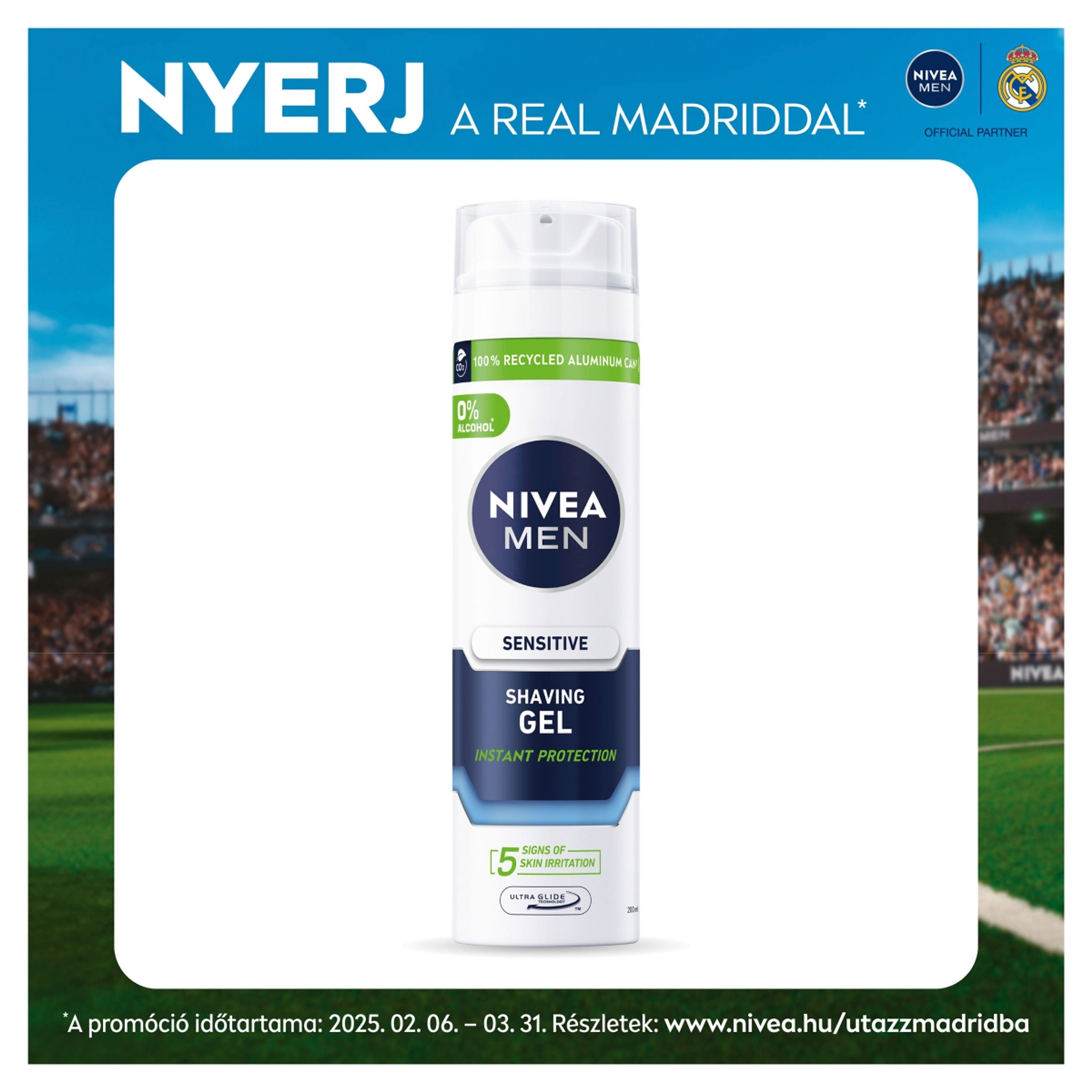 NIVEA MEN Sensitive Borotvagél - 200 ml