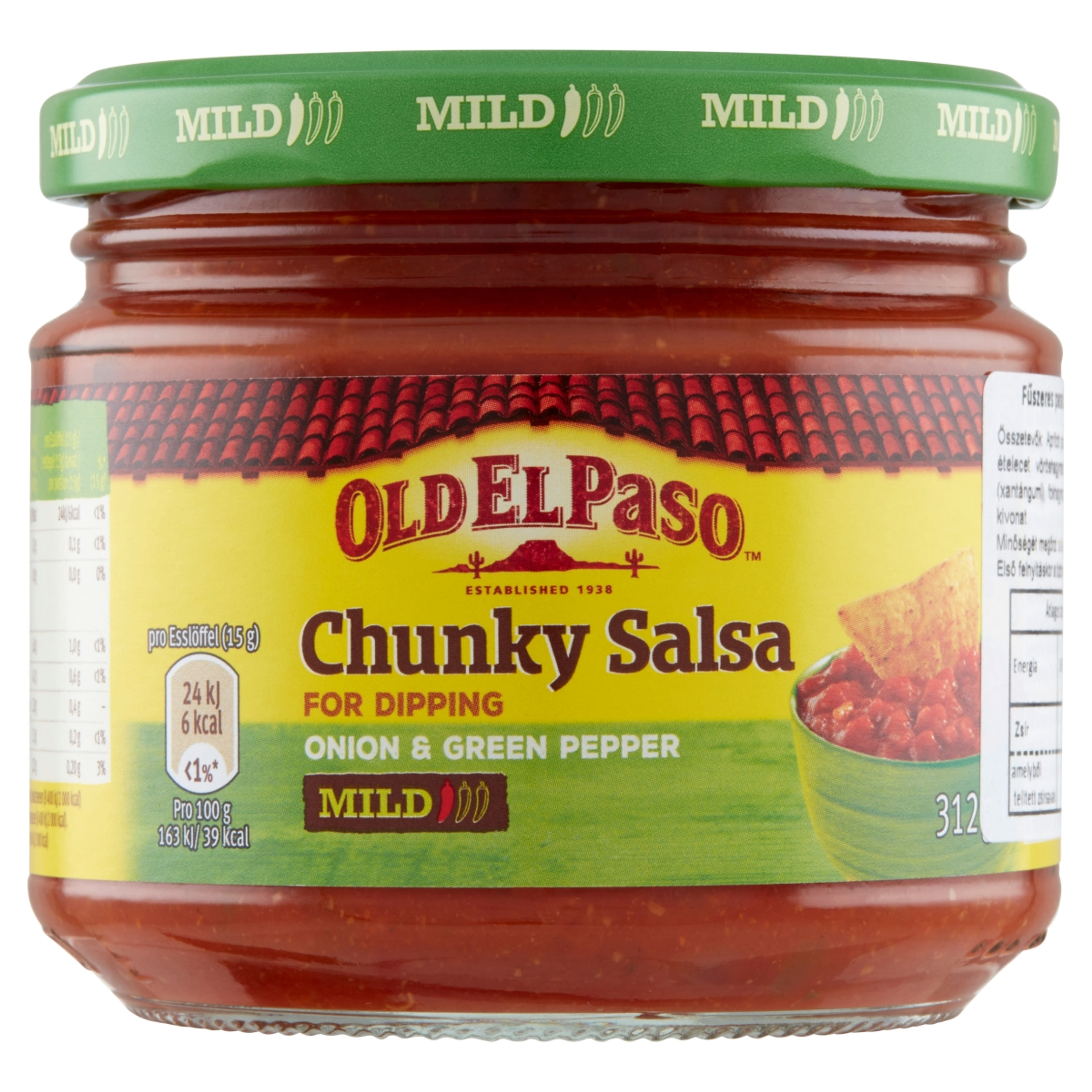 Old El Paso fűszeres paradicsomos szósz vöröshagyma és paprika darabokkal - 320 g