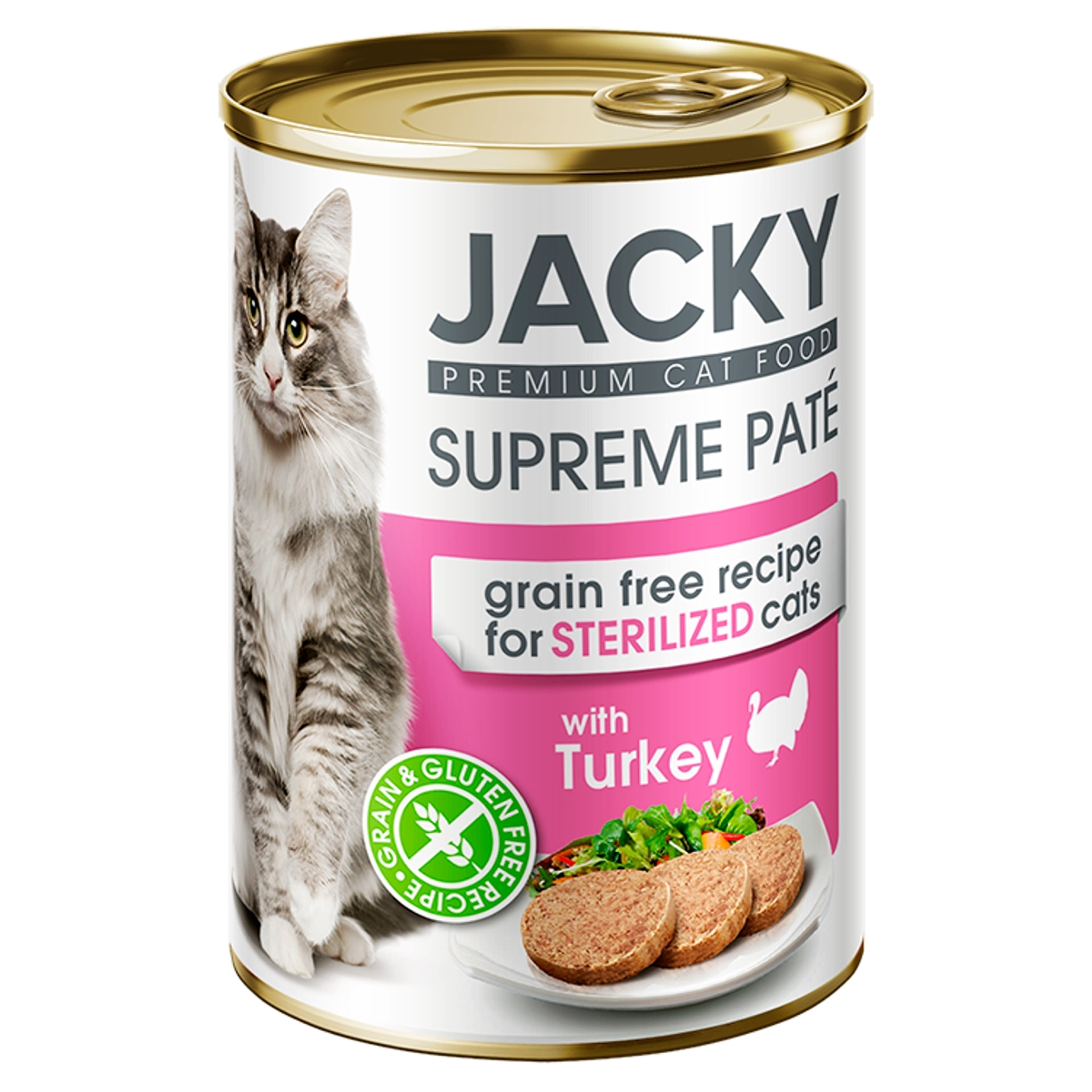 Jacky konzerv macskáknak pulykával - 400 g-2