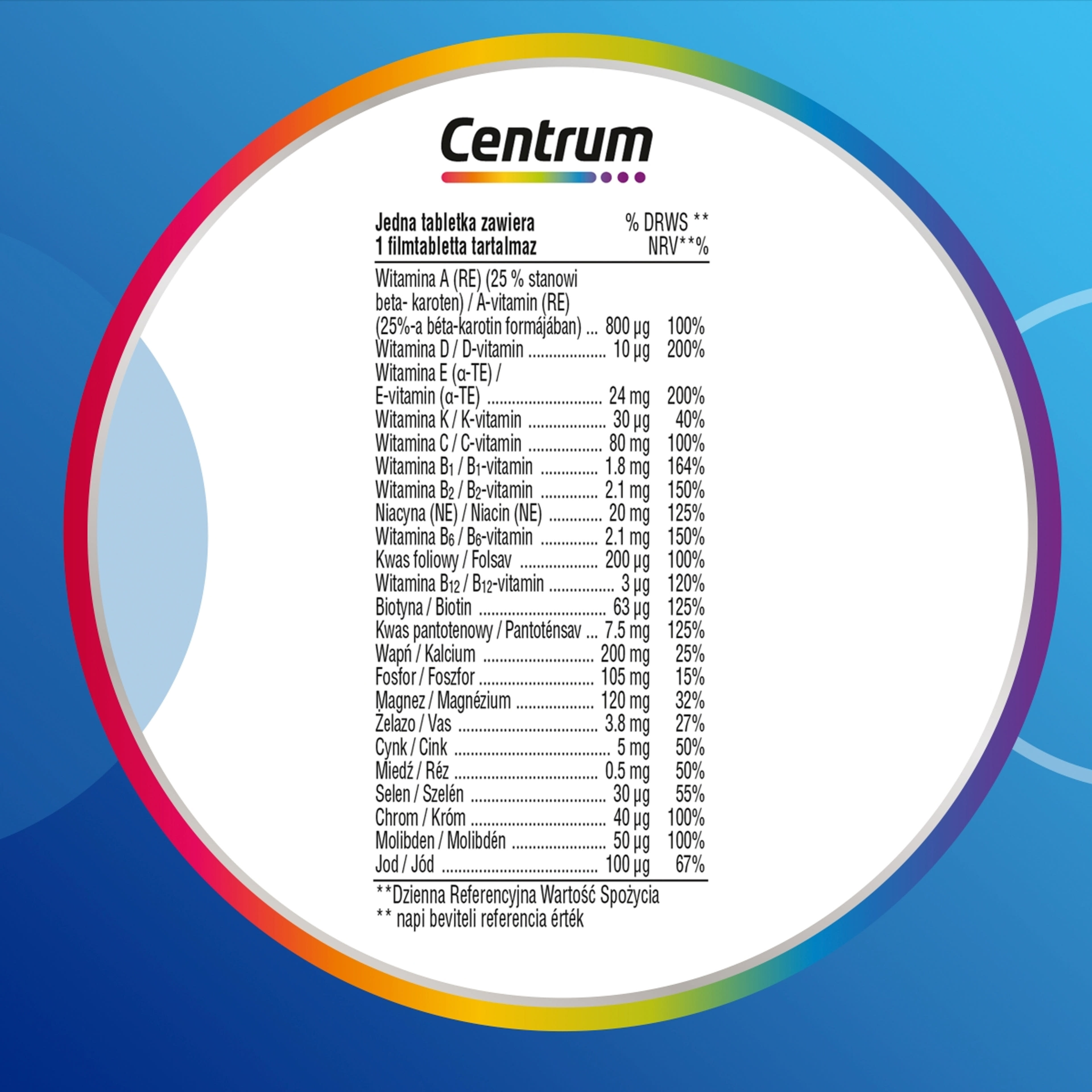 Centrum A-tól Z-ig komplex multivitamin férfiaknak - 30 db-5