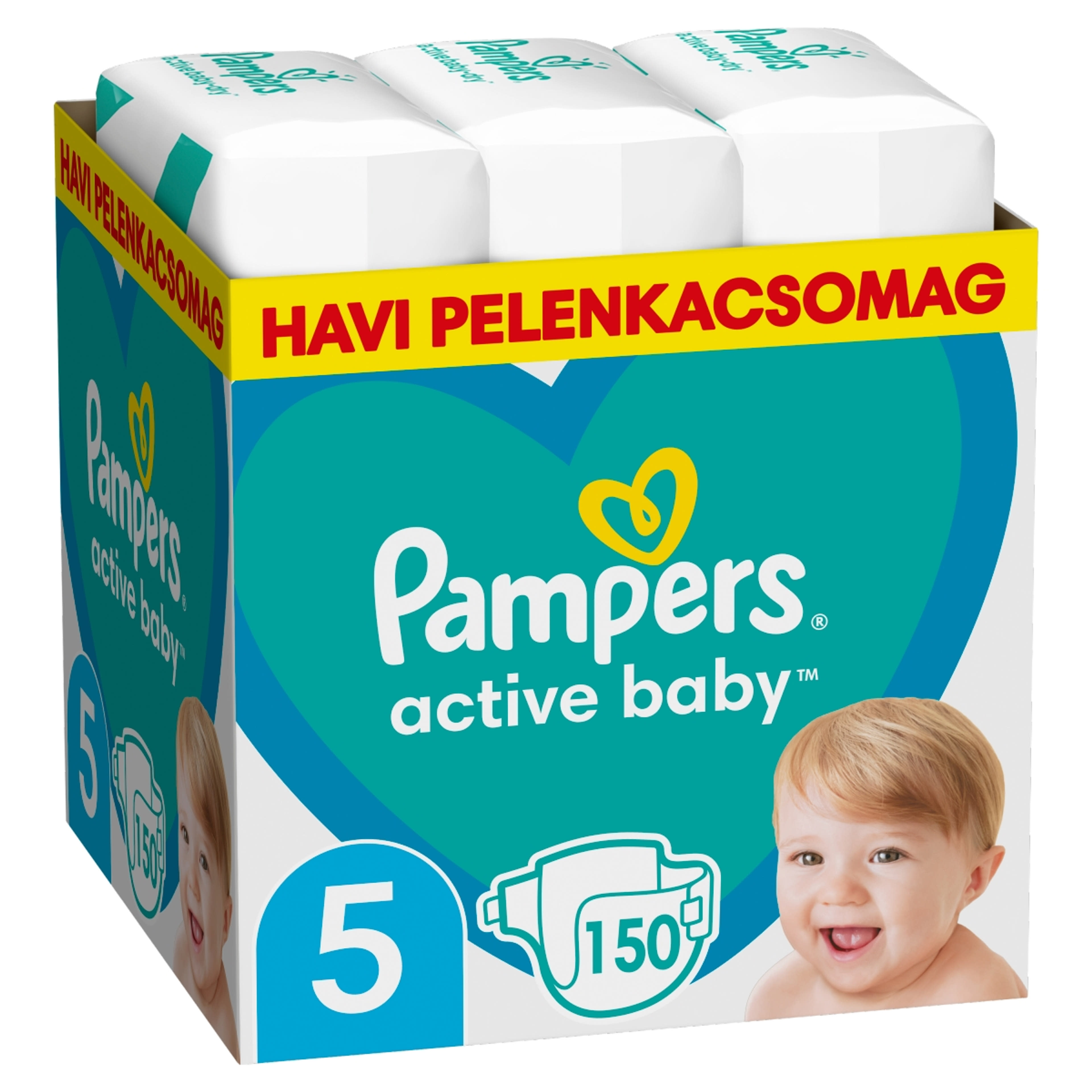 Pampers Active Baby monthly pack 5 11-16 kg - 150 db
