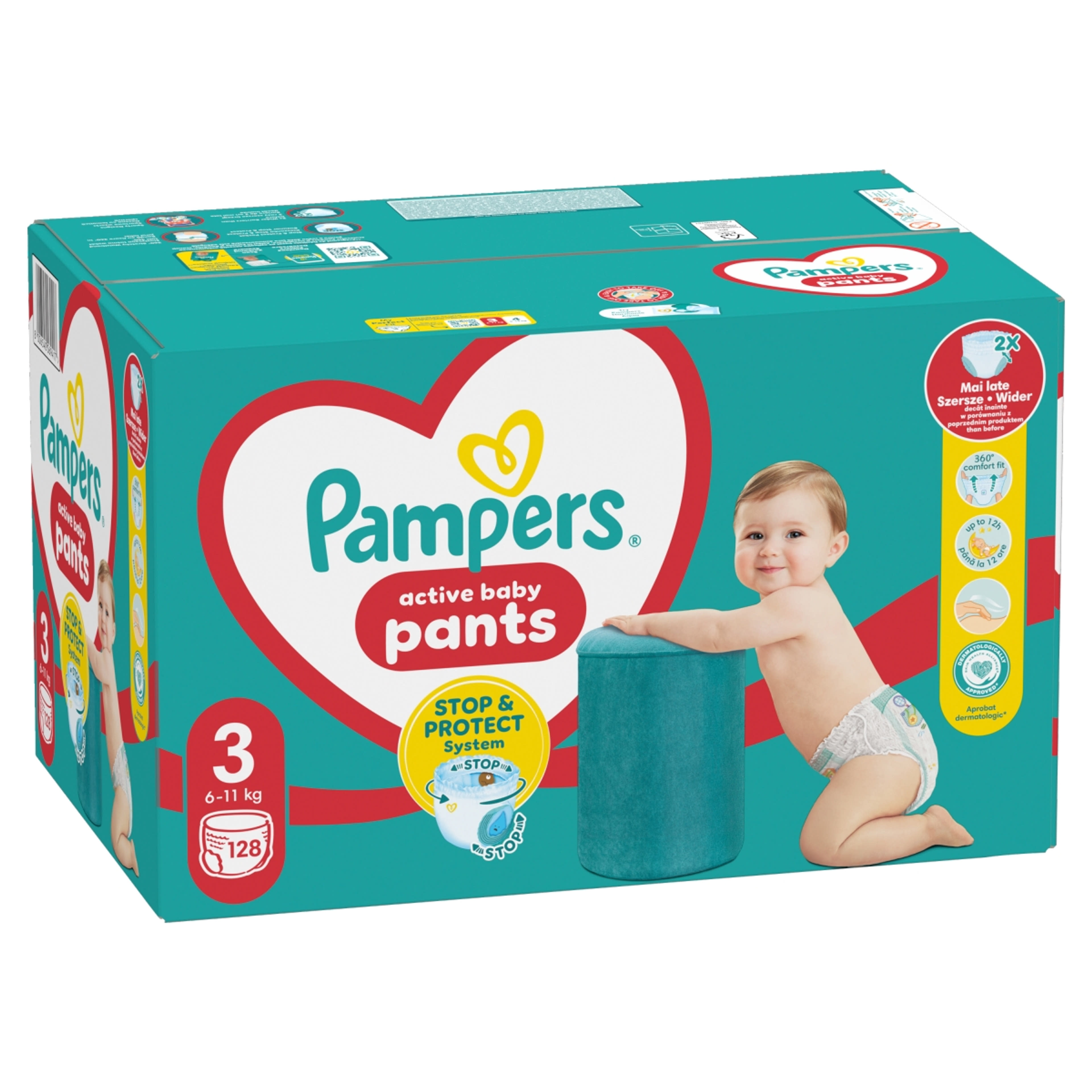 Pampers Pants bugyipelenka mega pack+ 3-as 6-11 kg - 128 db-2