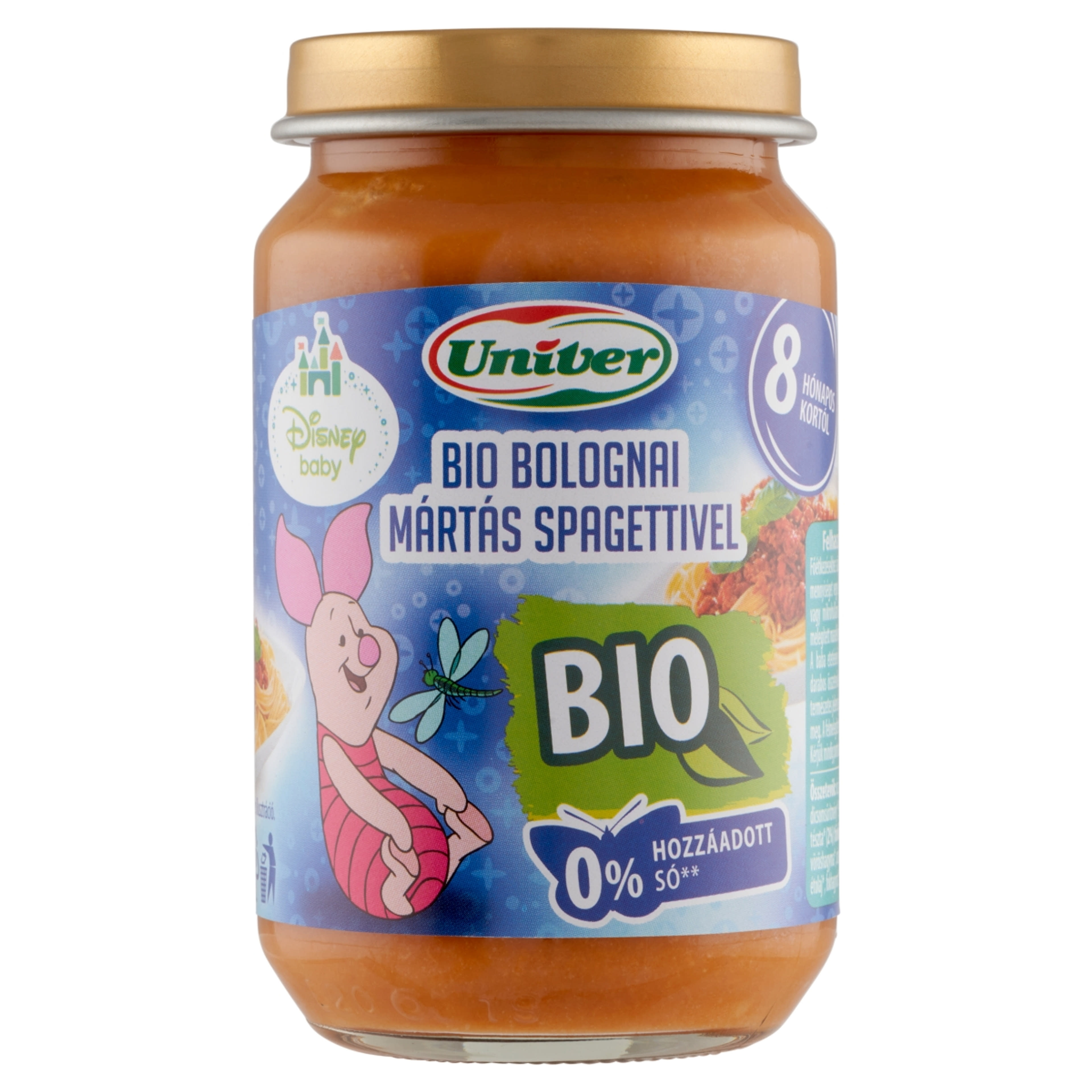 Univer Bébiétel Bolognai Spagetti Ízesítéssel 8 Hónapos Kortól - 163 g