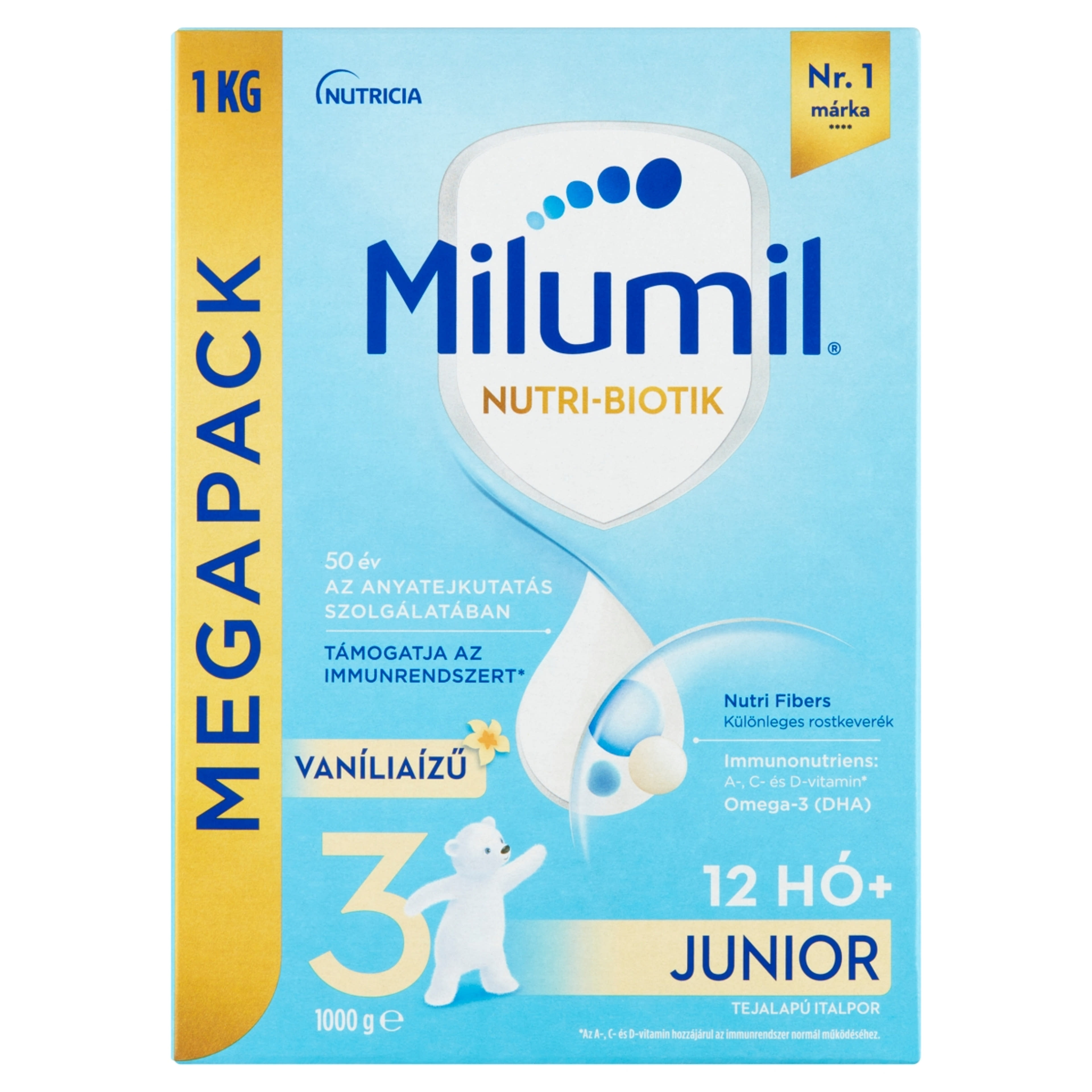 Milumil 3 Vaníliaízű Junior ital 12 hónapos kortól - 1000 g