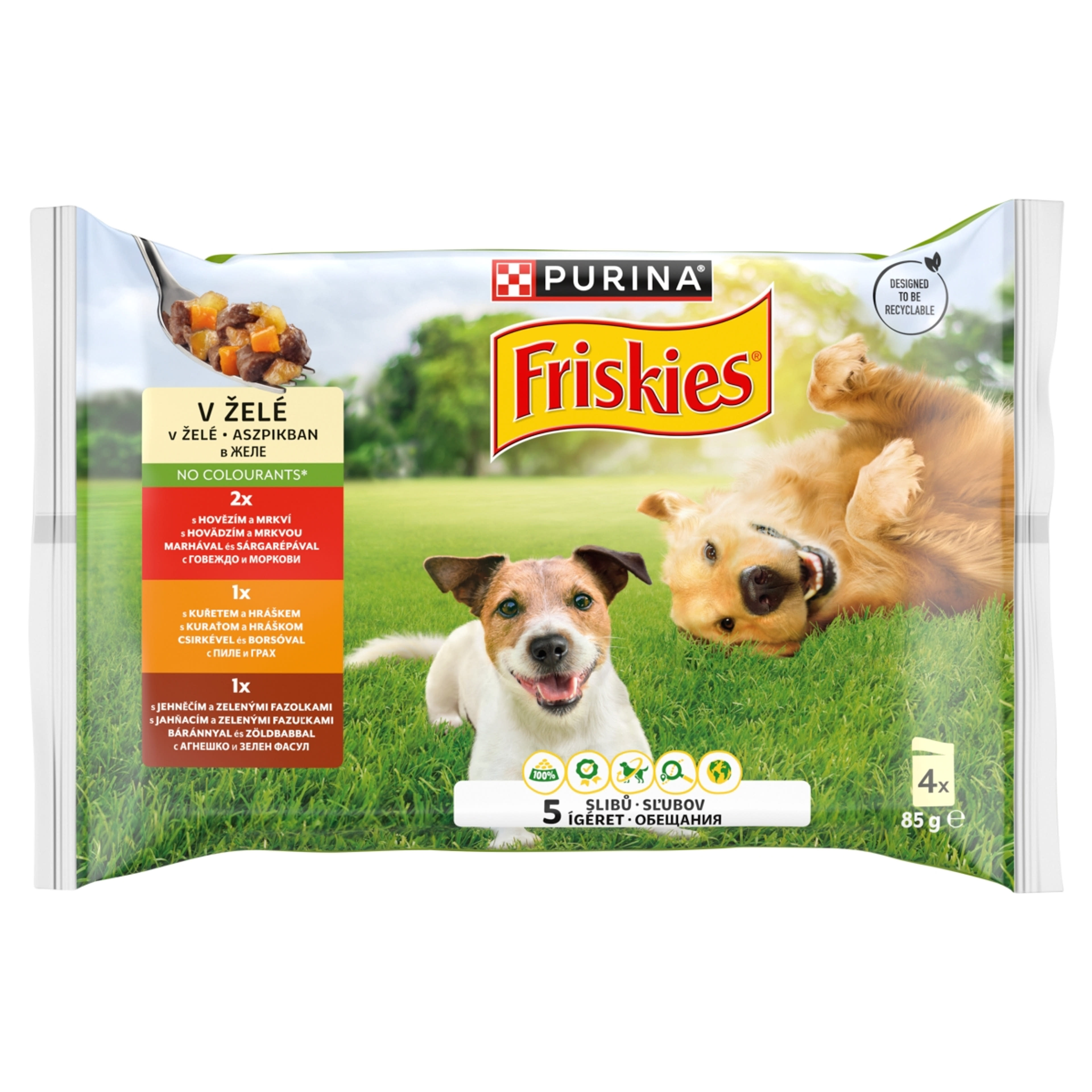 Friskies aszpikos alutasak kutyáknak 4x85g - 340 g