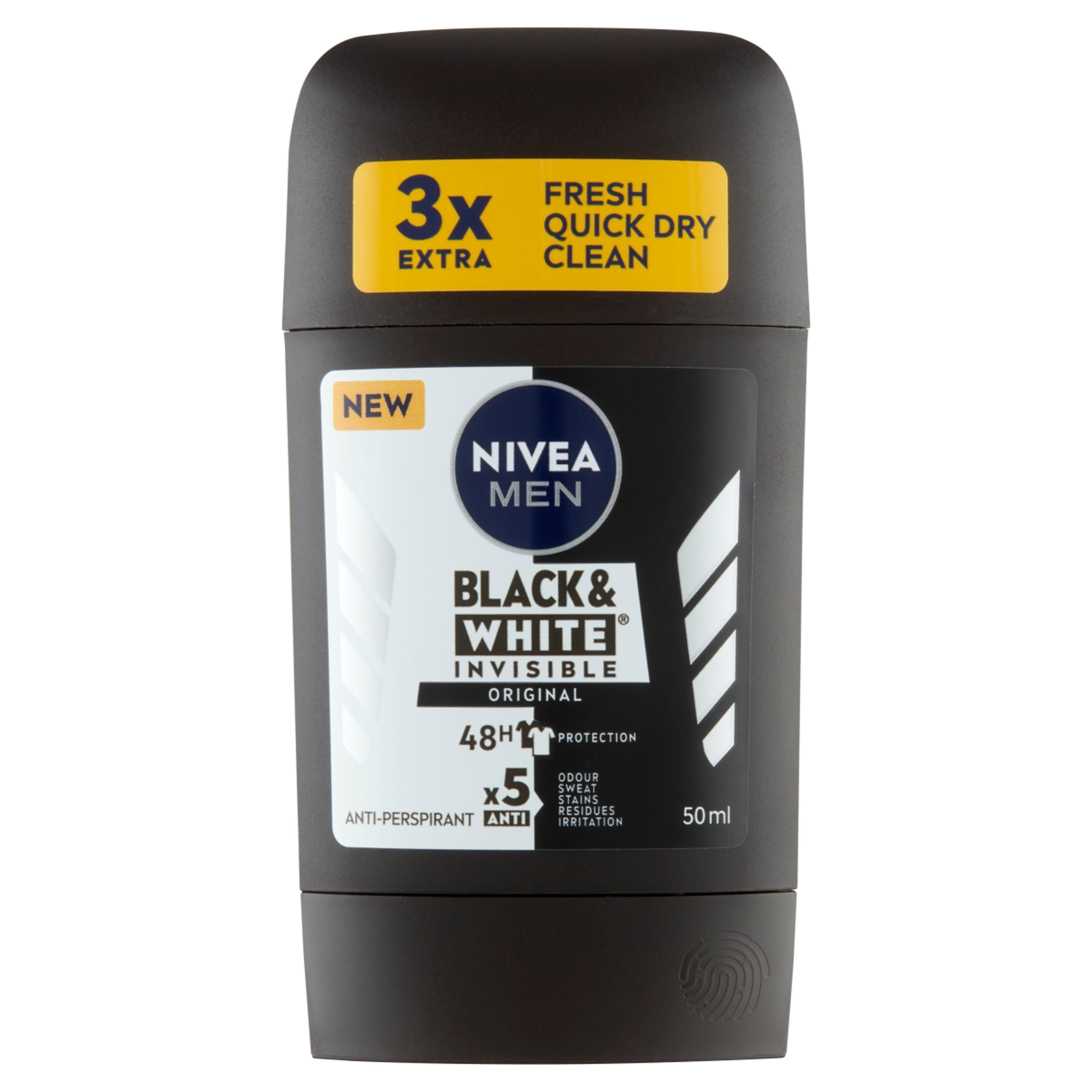 Nivea Men Black & White Invisible Original deo stift - 50 ml-1