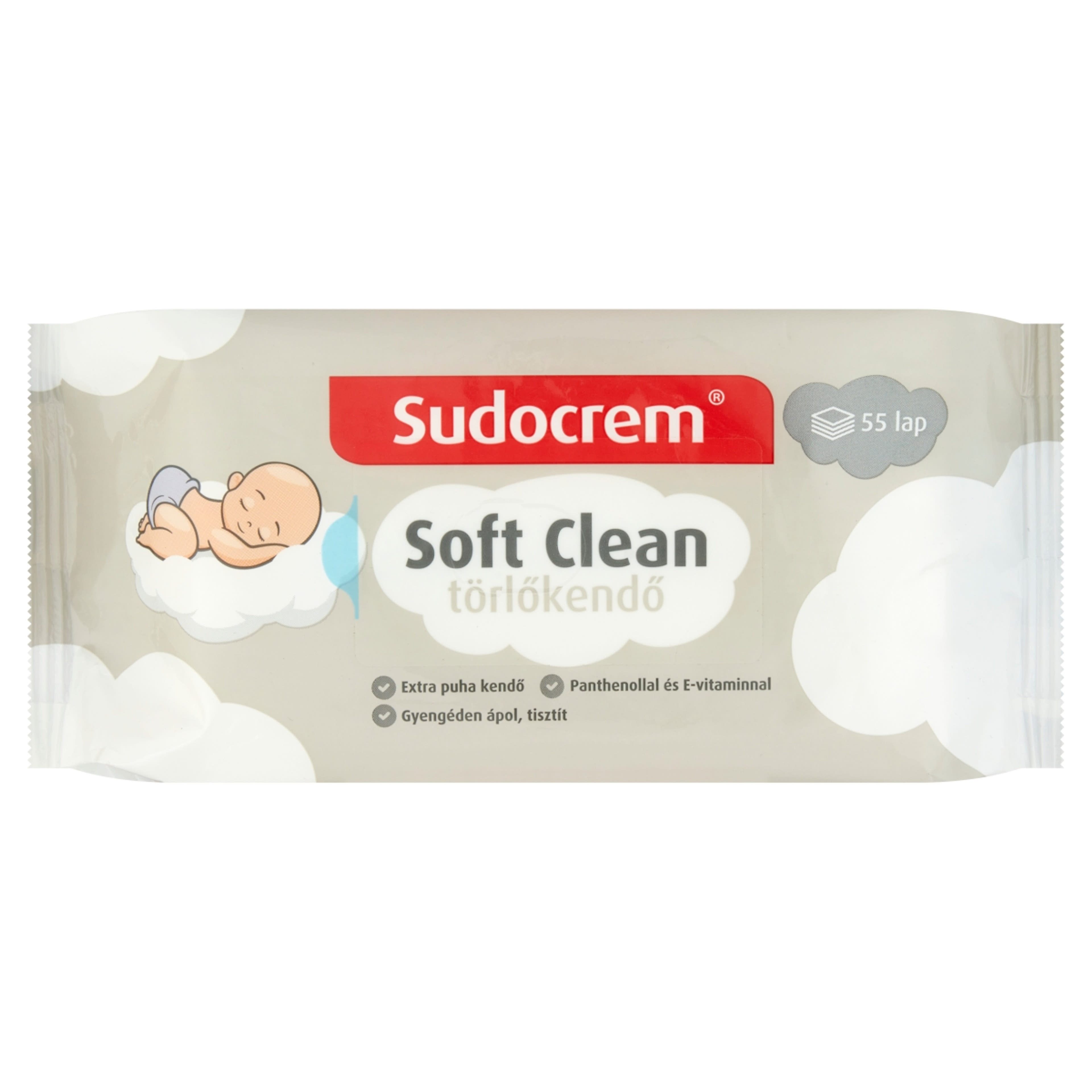 Sudocrem Soft Clean Törlőkendő - 55 db-1
