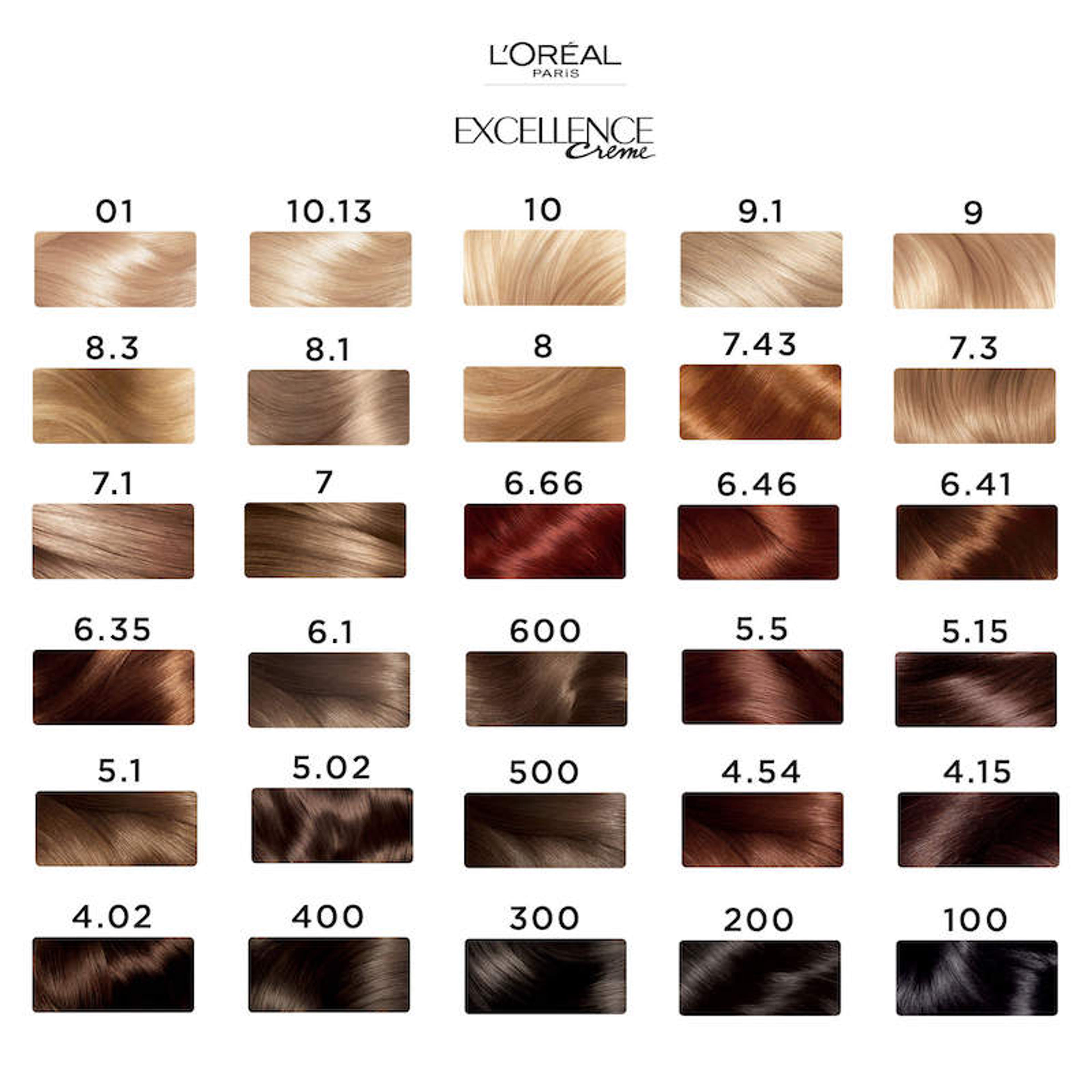 L'Oréal Paris Excellence krémes, tartós hajfesték 5.02 irizáló világosbarna - 1 db-3