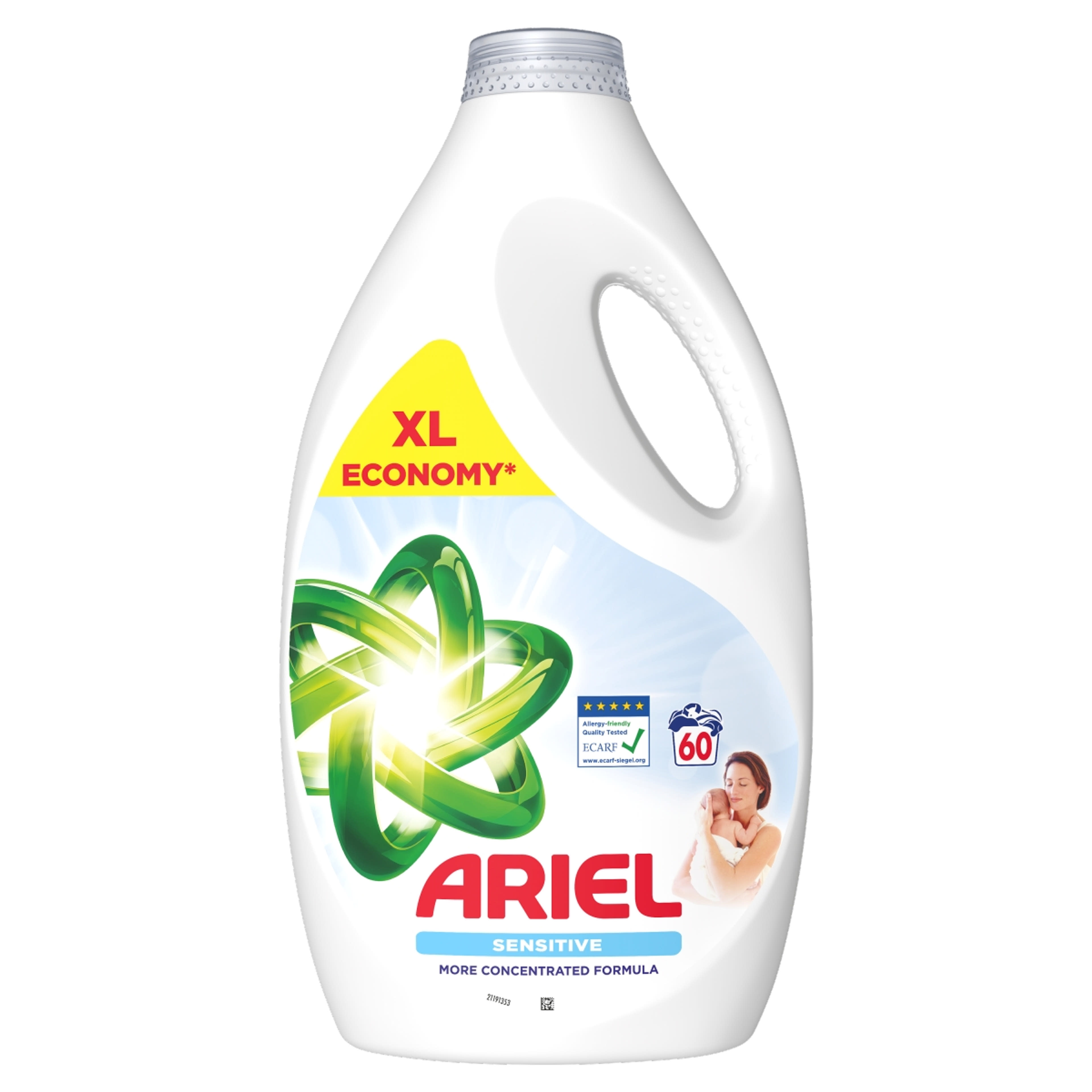 Ariel Sensitive folyékony mosószer, 60 mosáshoz - 2700 ml