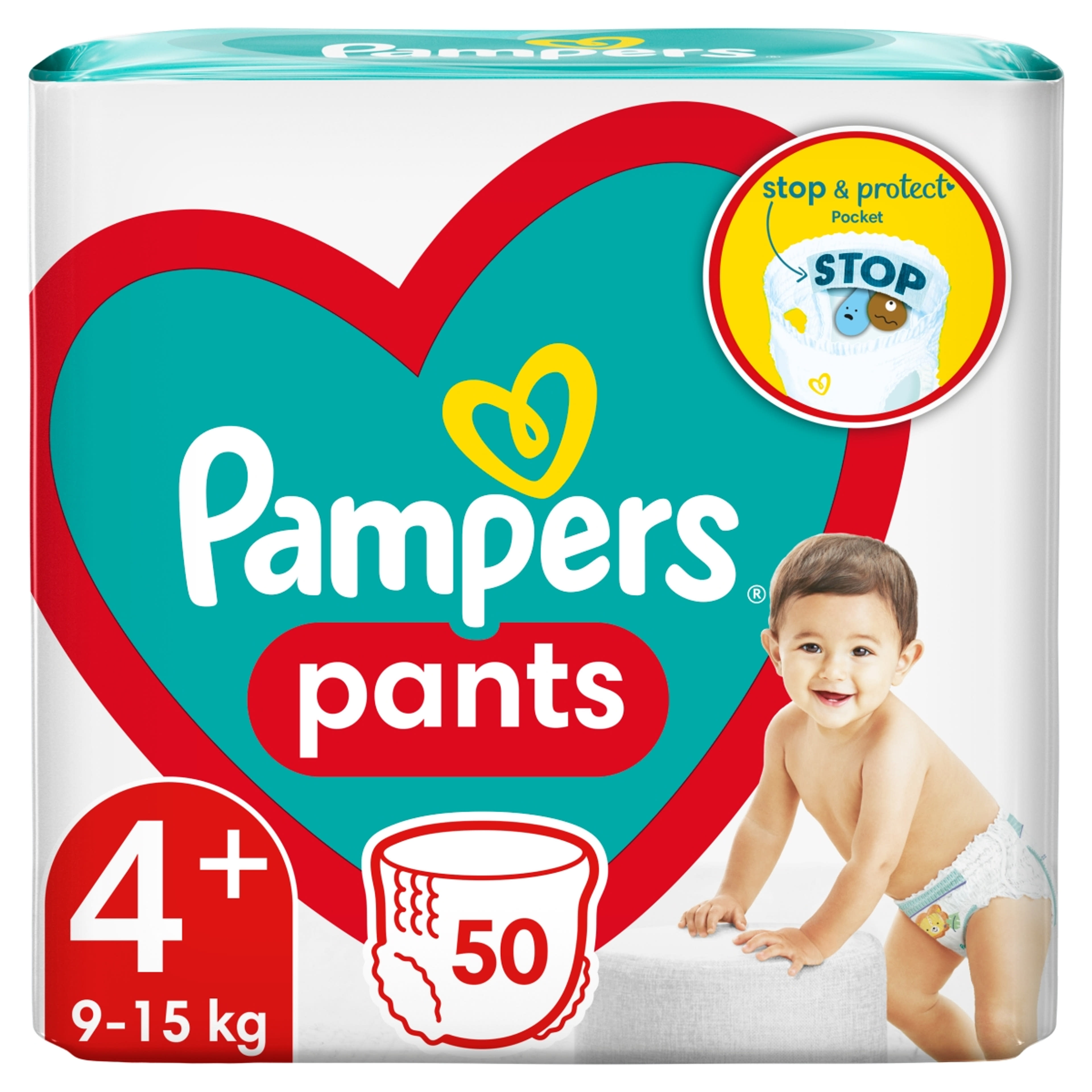 Pampers Pants bugyipelenka jumbo pack 4+-os 9-15 kg - 50 db-3