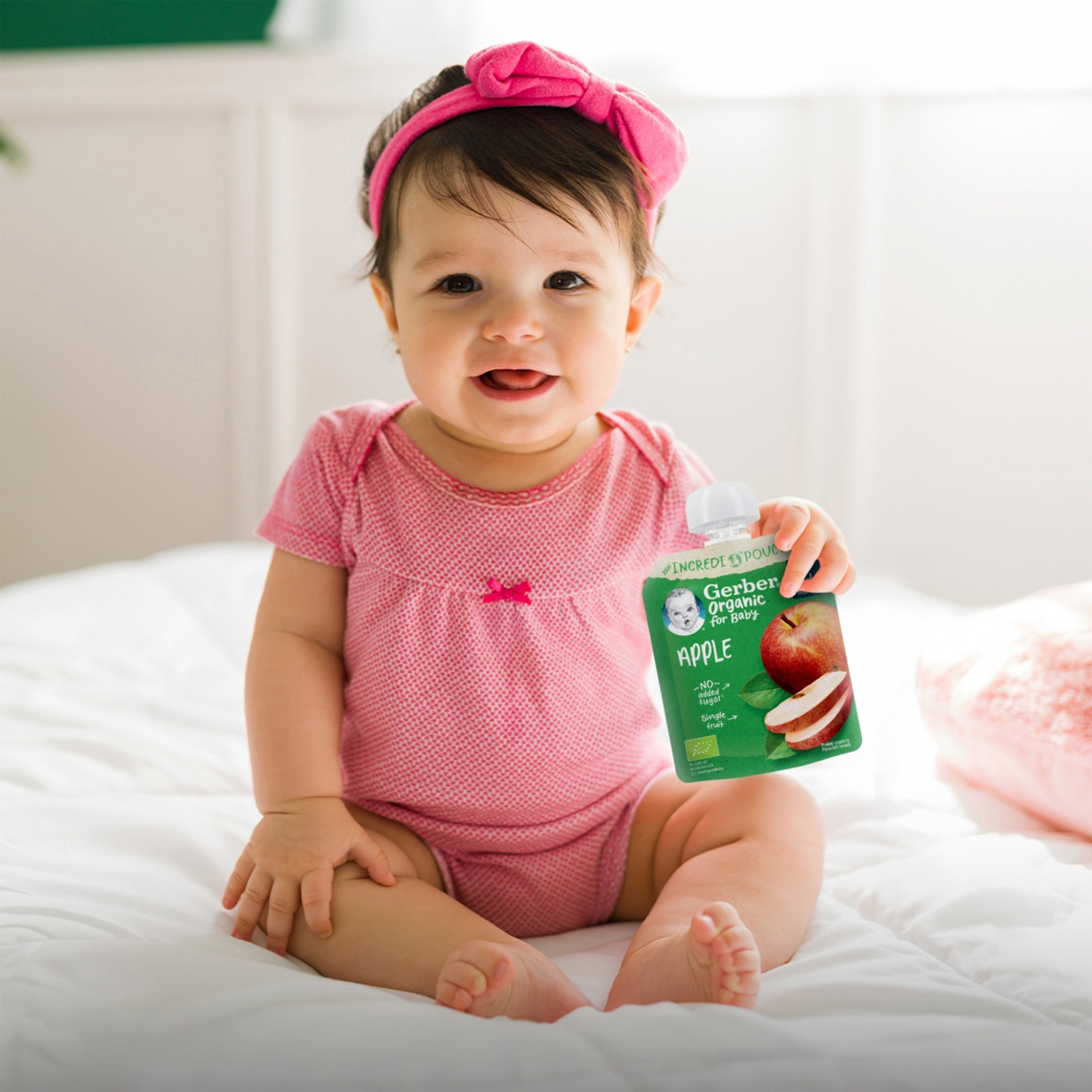 Gerber bio alma gyümölcspüré 4 hónapos kortól - 80 g-6