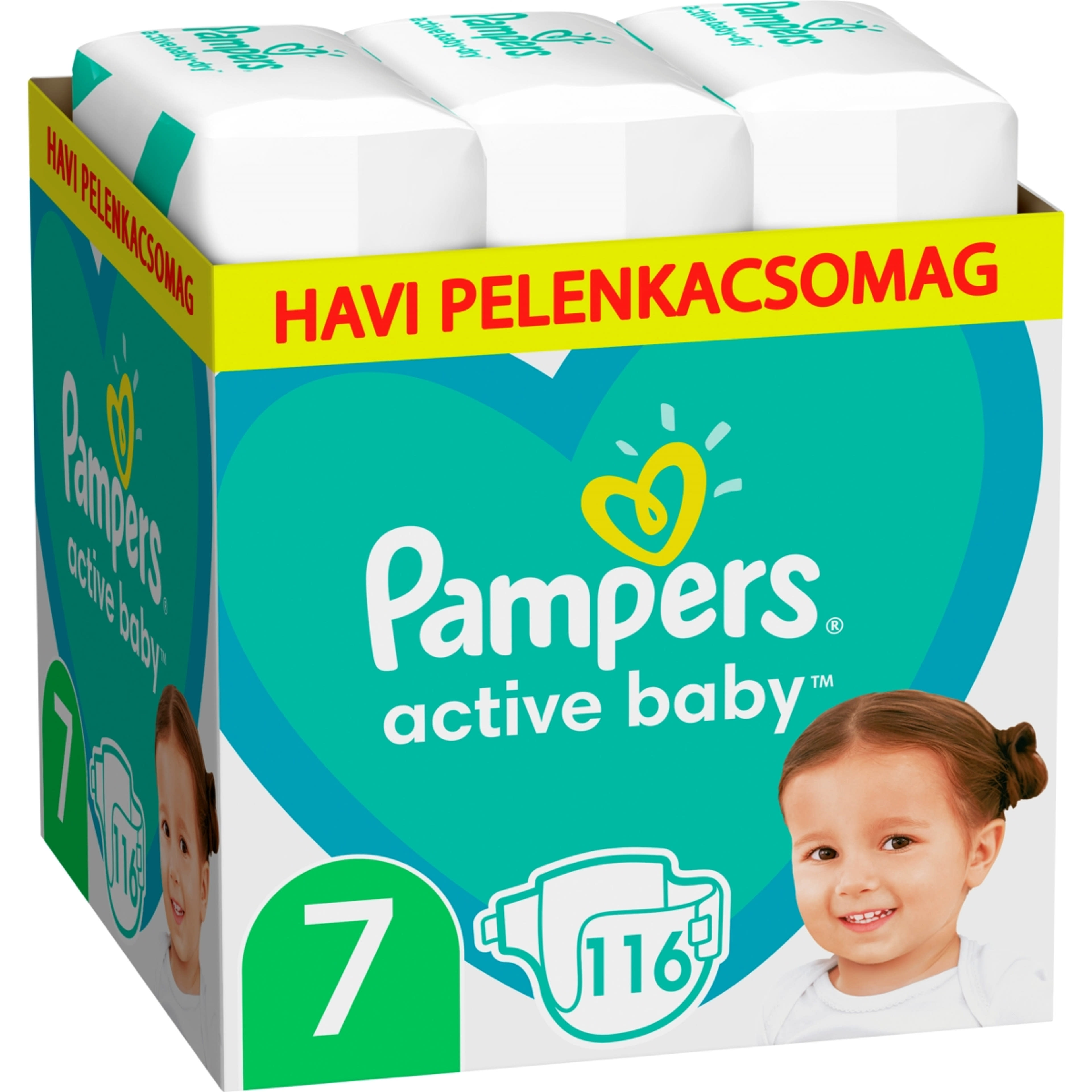 Pampers Active Baby monthly pack 7-es 15+ kg - 116 db-1
