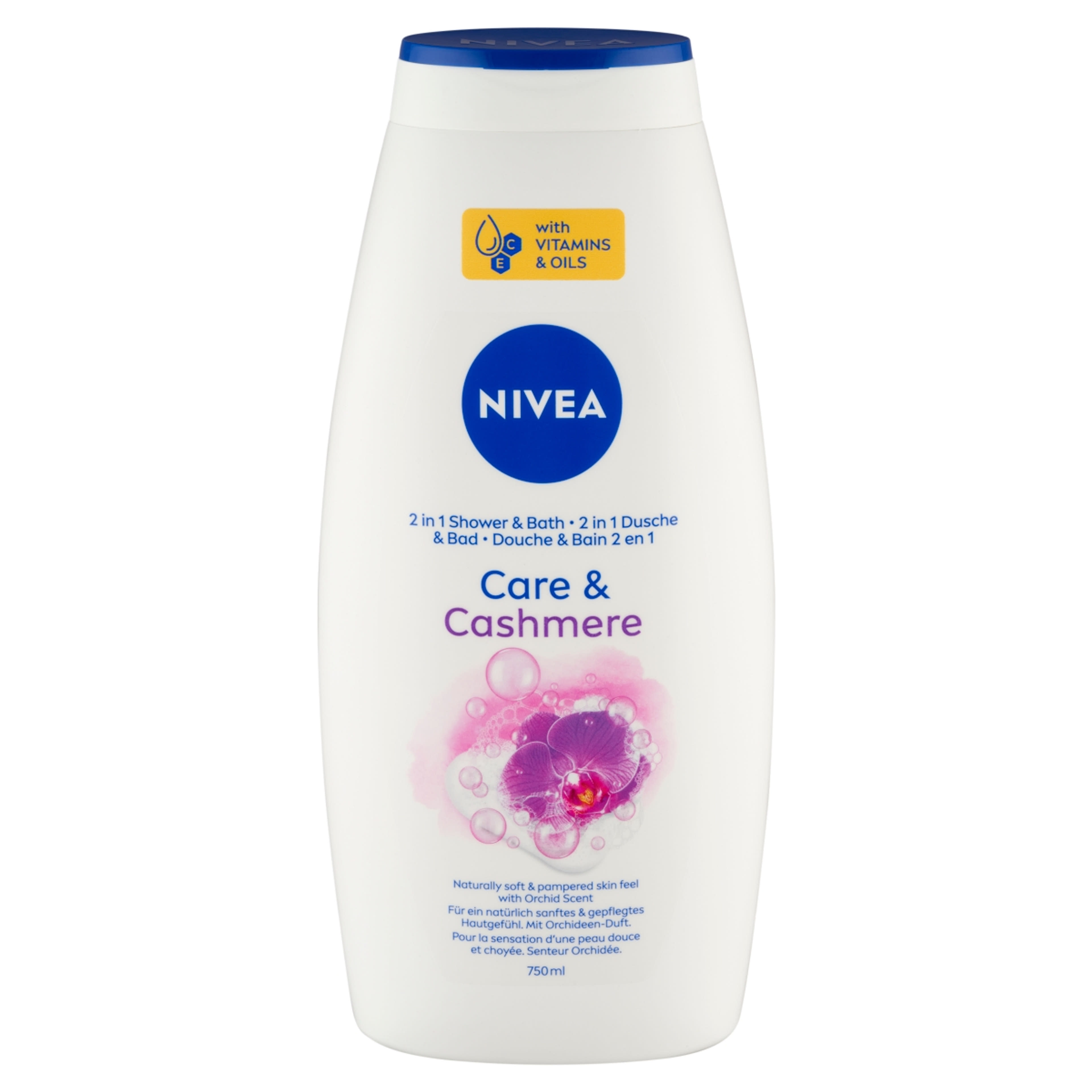 Nivea Care & Cashmere tusfürdő és habfürdő - 750 ml-3