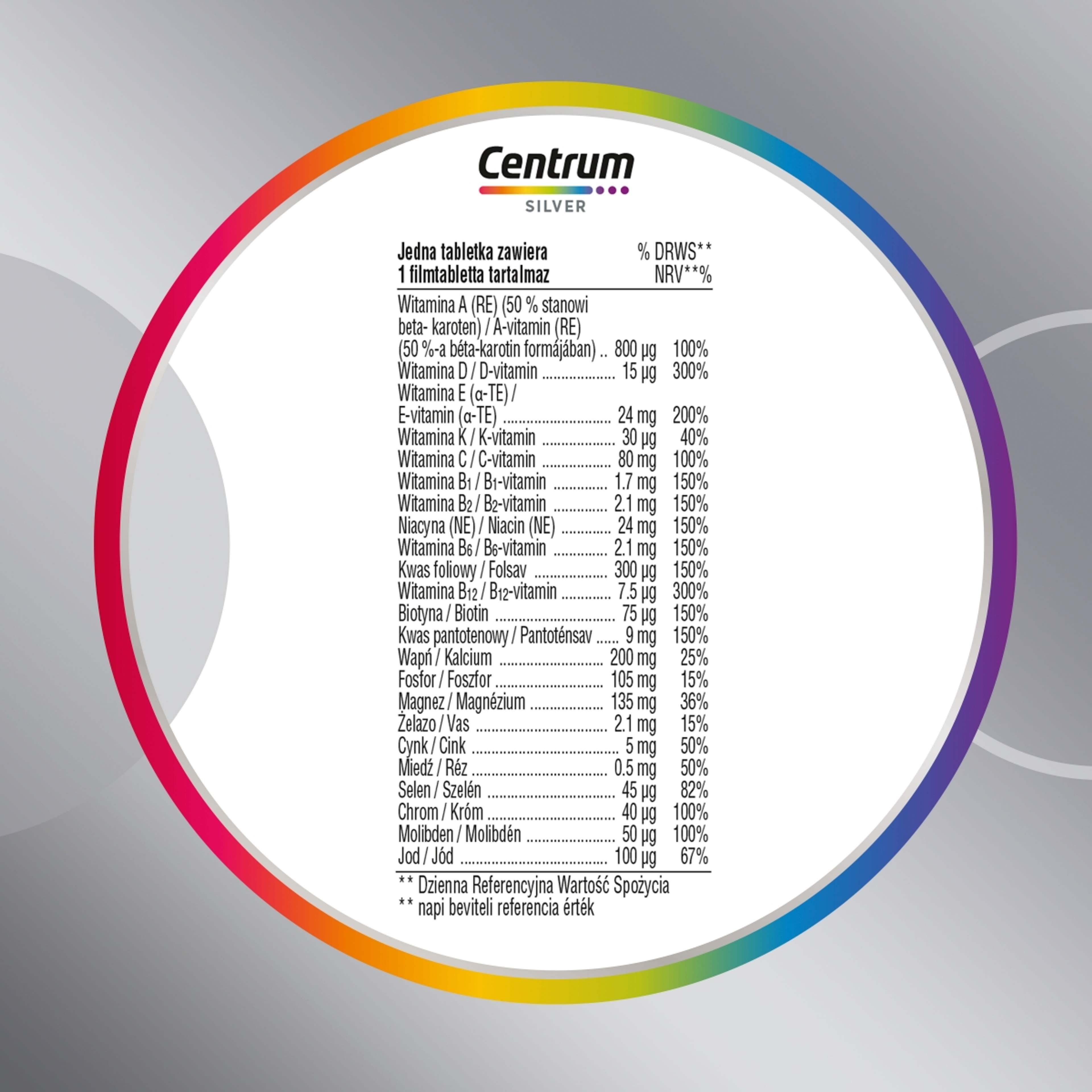 Centrum férfiaknak 50+ A-Z-ig multivitamin - 30 db-5