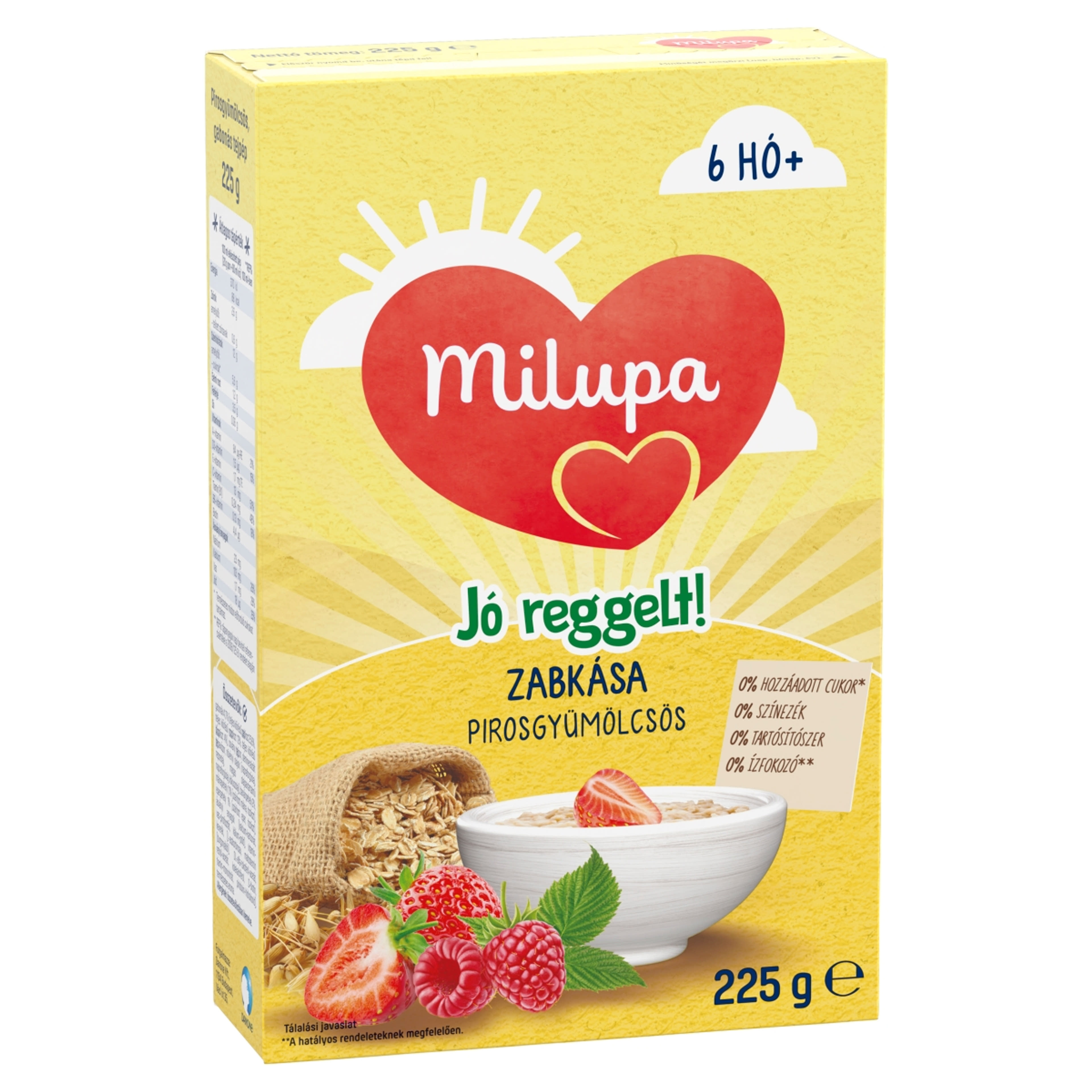 Milupa Jó reggelt! zabkása pirosgyümölcsös 6 hónapos kortól - 225 g-3