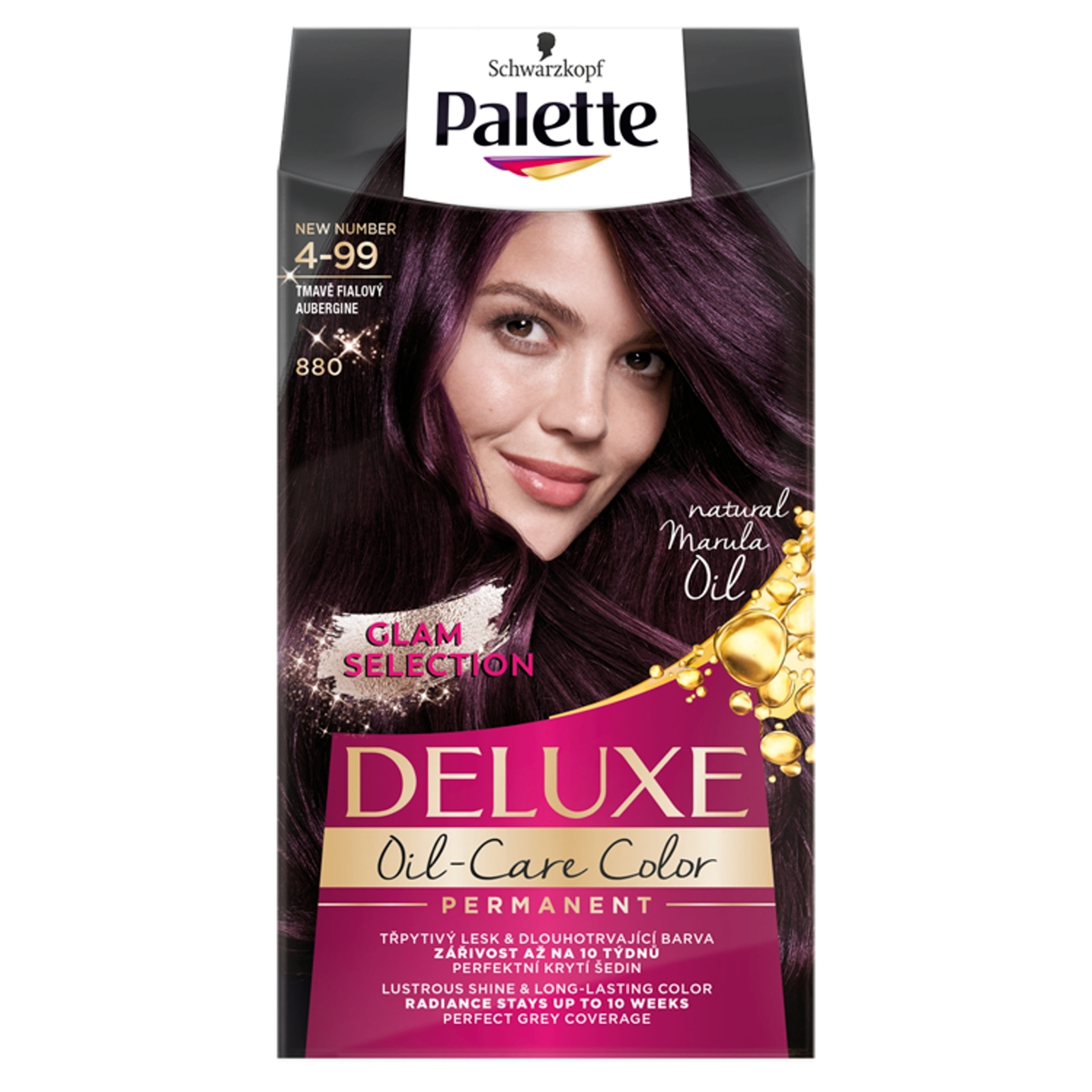 Palette Deluxe 4-99 padlizsán intenzív krémhajfesték (880) - 1 db