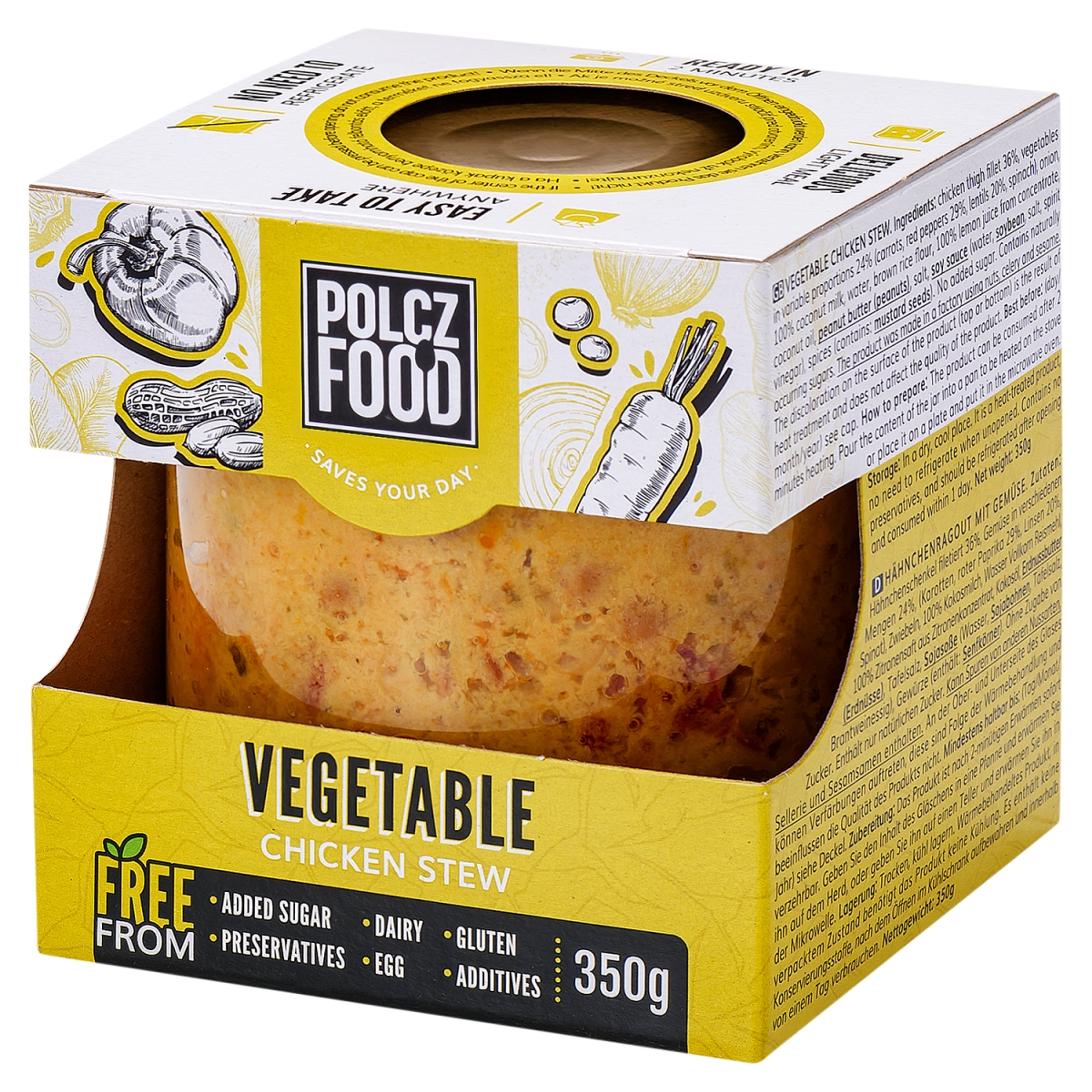 Polcz zöldséges csirkeragu - 350 g