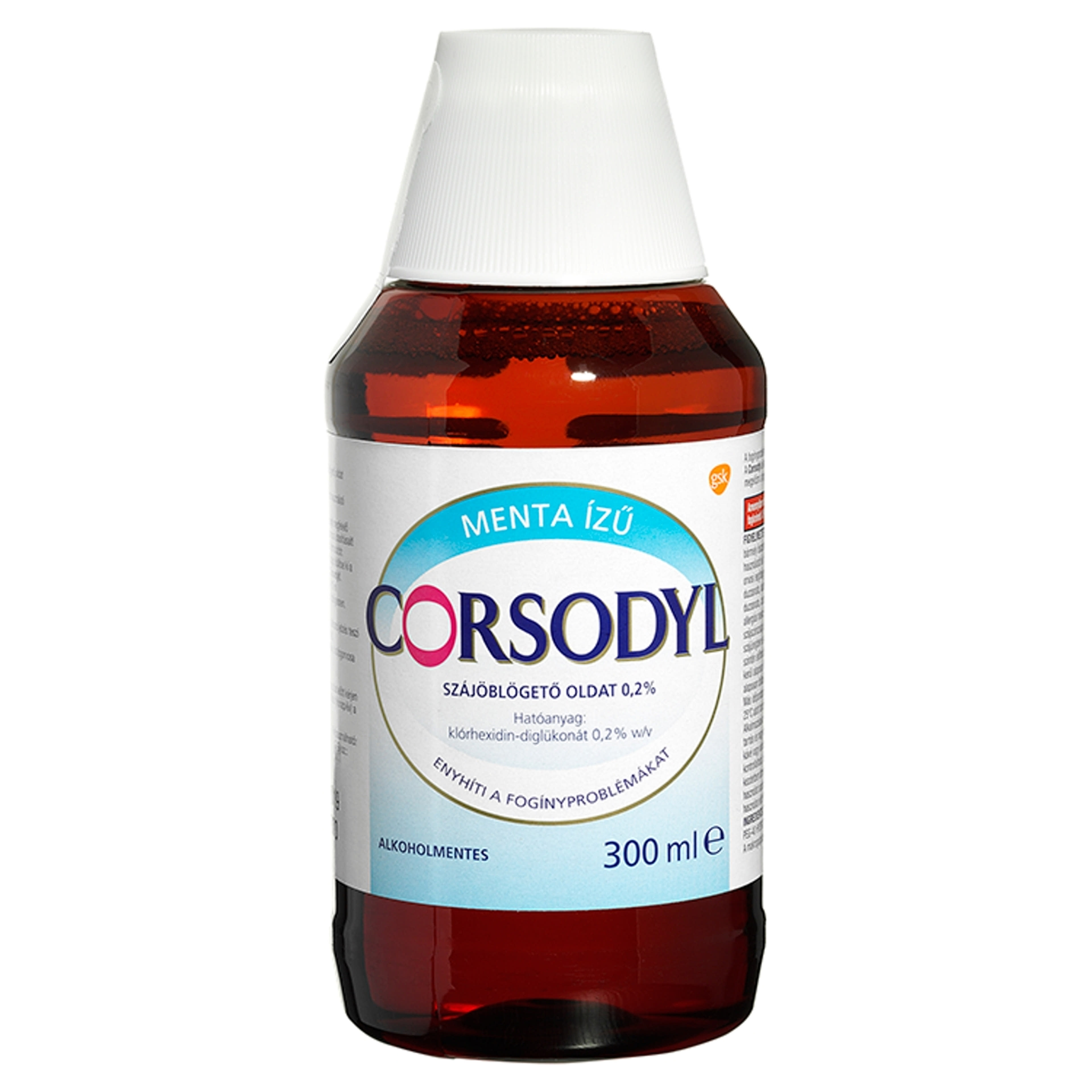 Corsodyl Alkoholmentes szájöblögető oldat - 300 ml