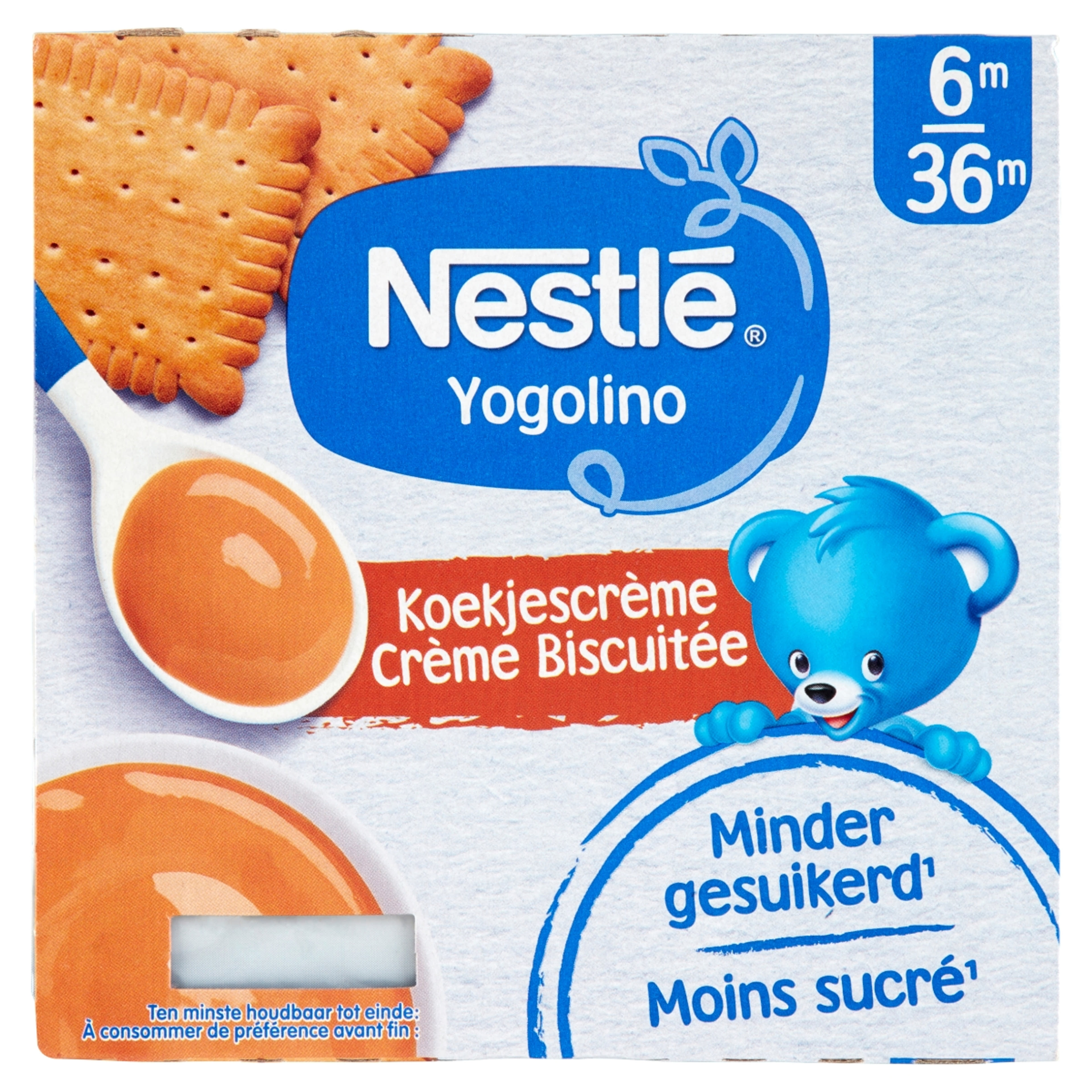 Nestlé Yogolino Bébidesszert Kekszes Ízesítéssel 6 Hónapos Kortól 4*100g - 400 g