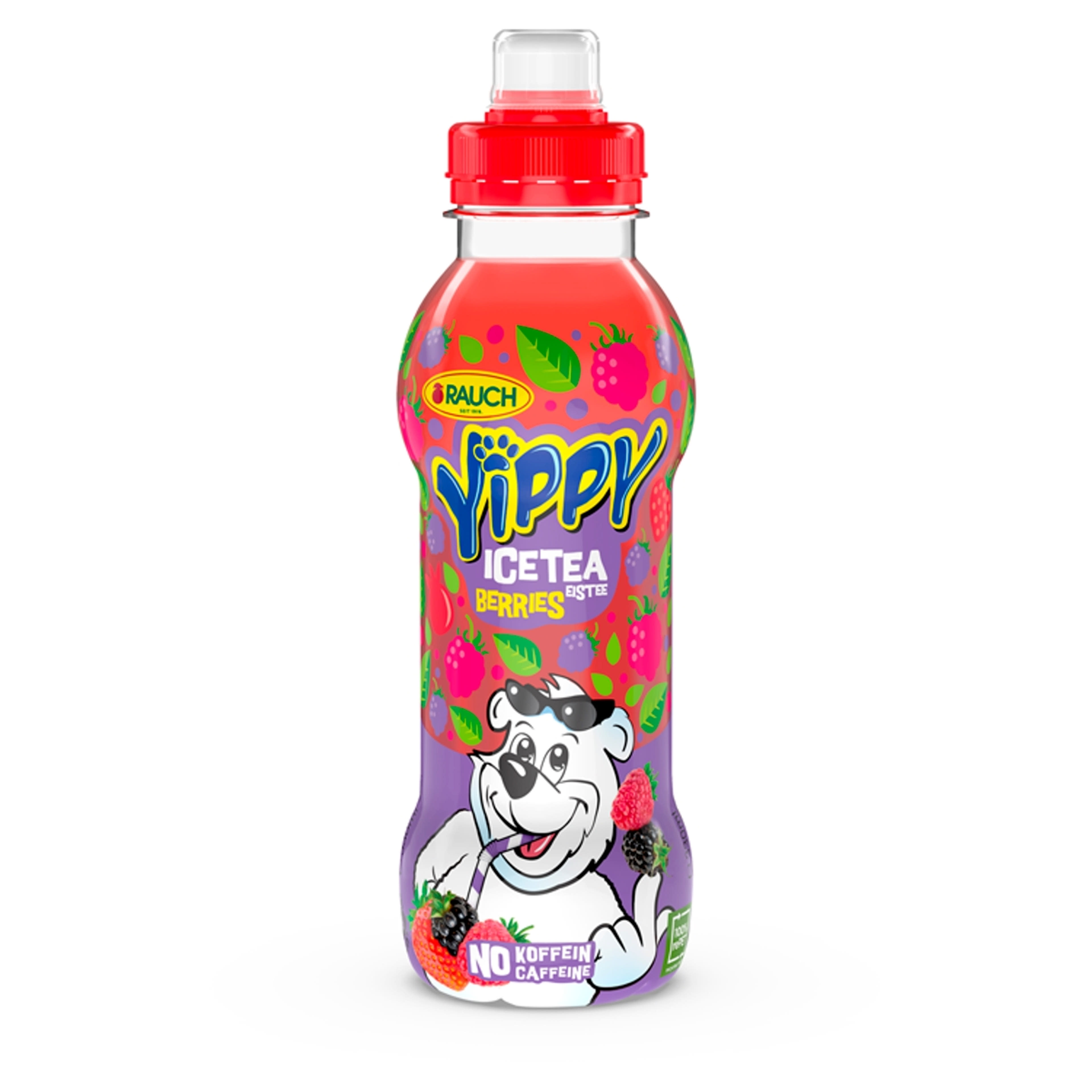 Rauch Yippy Ice Tea bogyós gyümölcsös üdítőital  fekete teából és csipkebogyóból - 330 ml-1