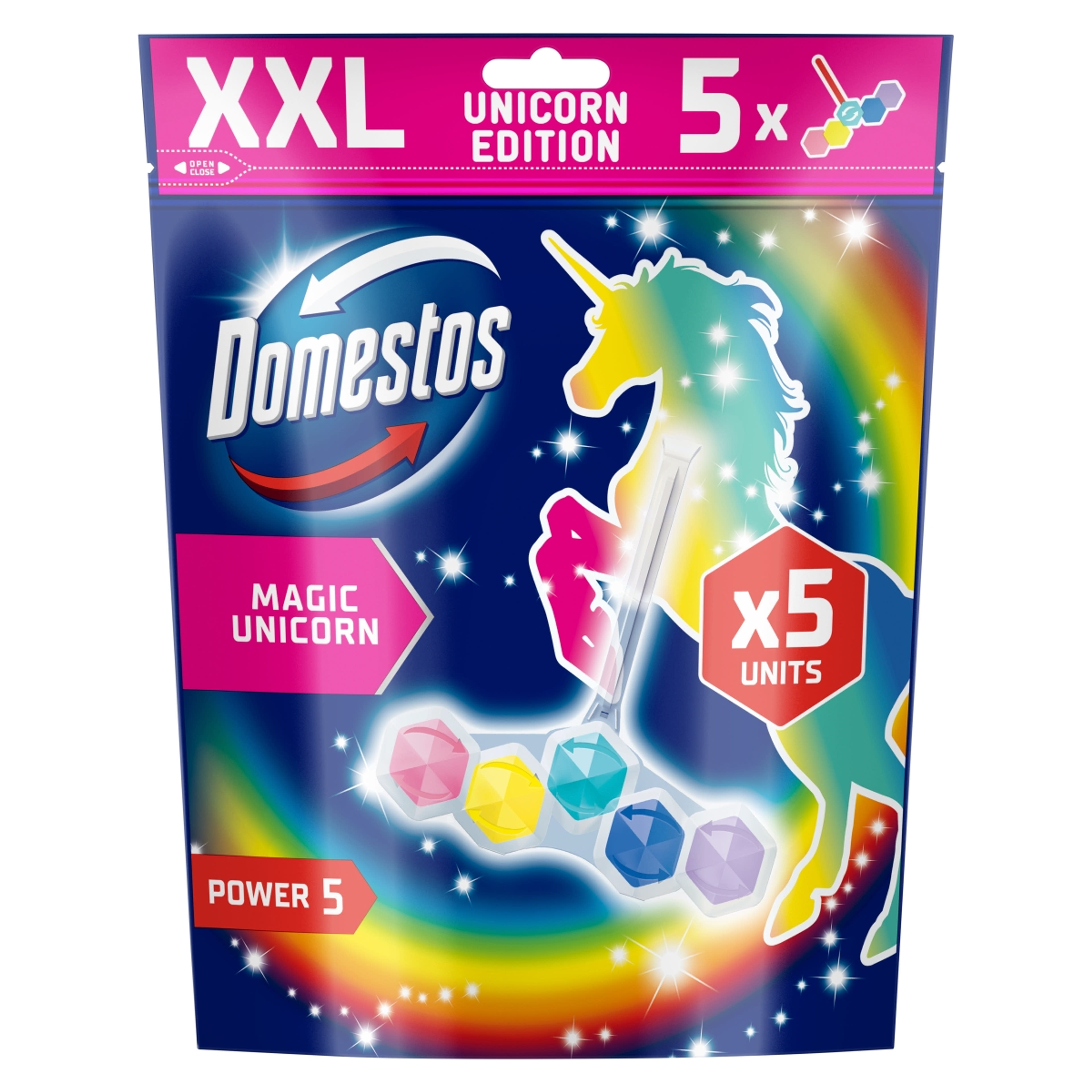 Domestos Power5 Magic Unicorn WC illatosító 5x50 g - 250 g