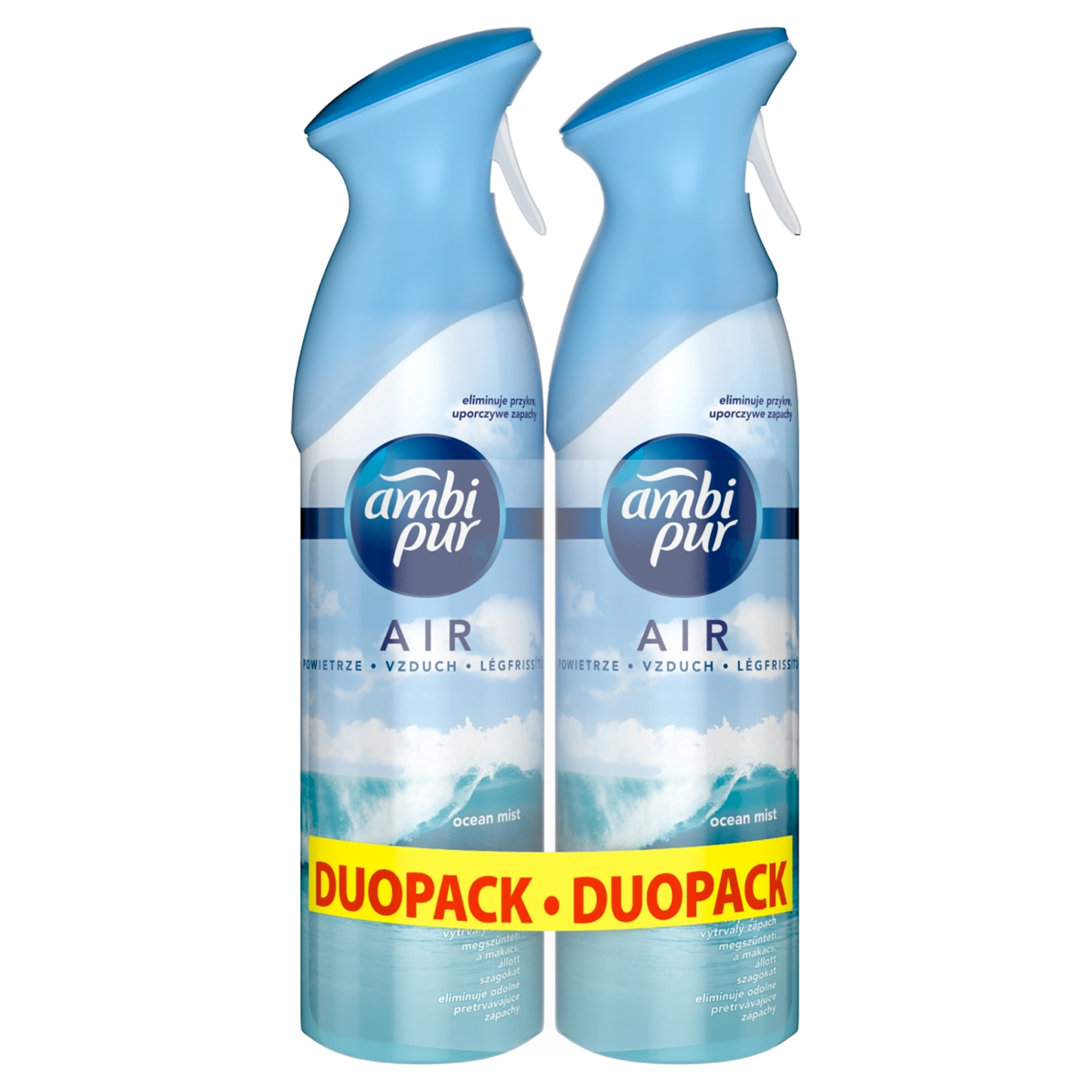 Ambi Pur Air Spray Ocean and WIind Légfrissítő Spray Duopack 2x300 ml-1