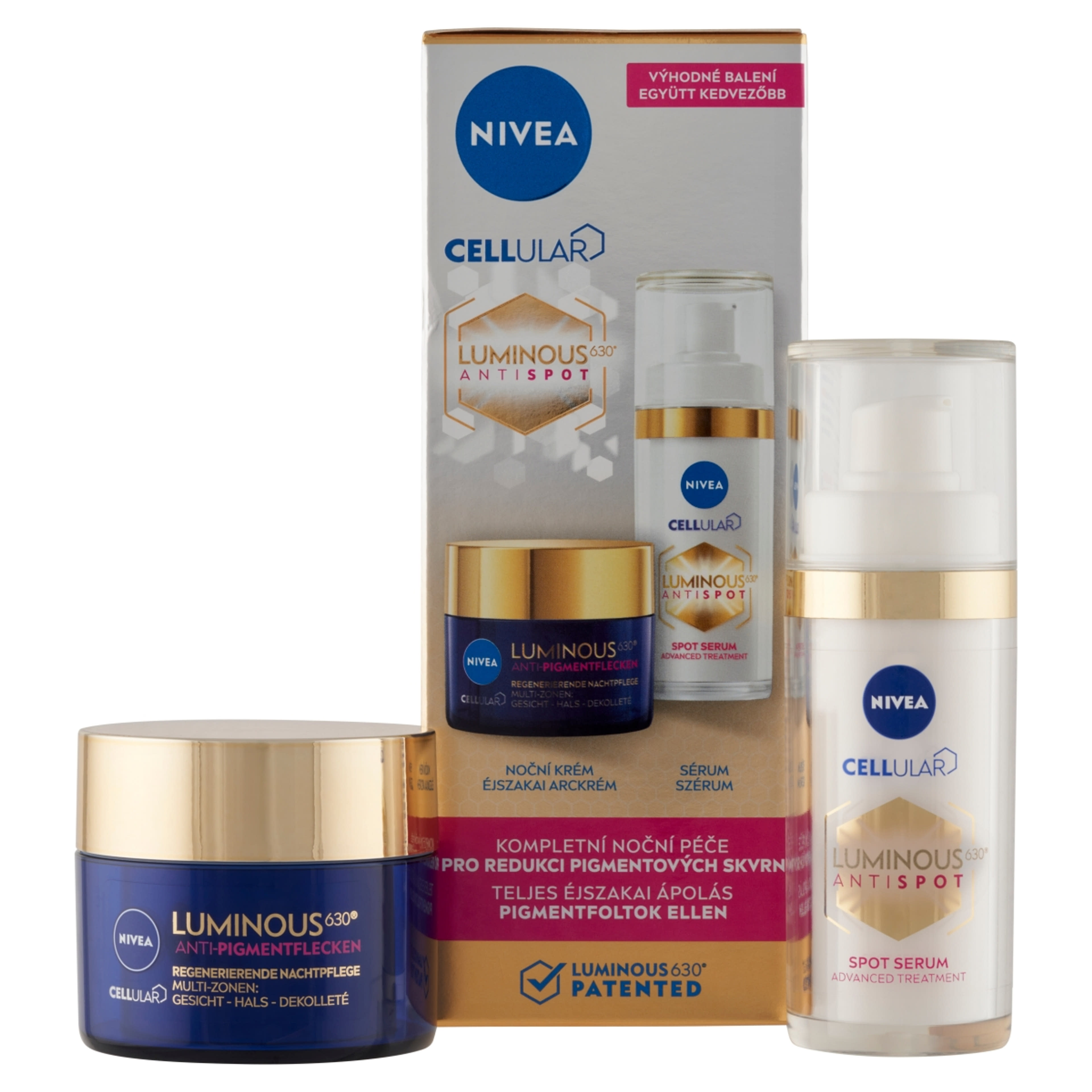 Nivea Cellular Luminous 630 pigmentfoltok ellei krém és szérum duopack 2 db - 80 ml-3
