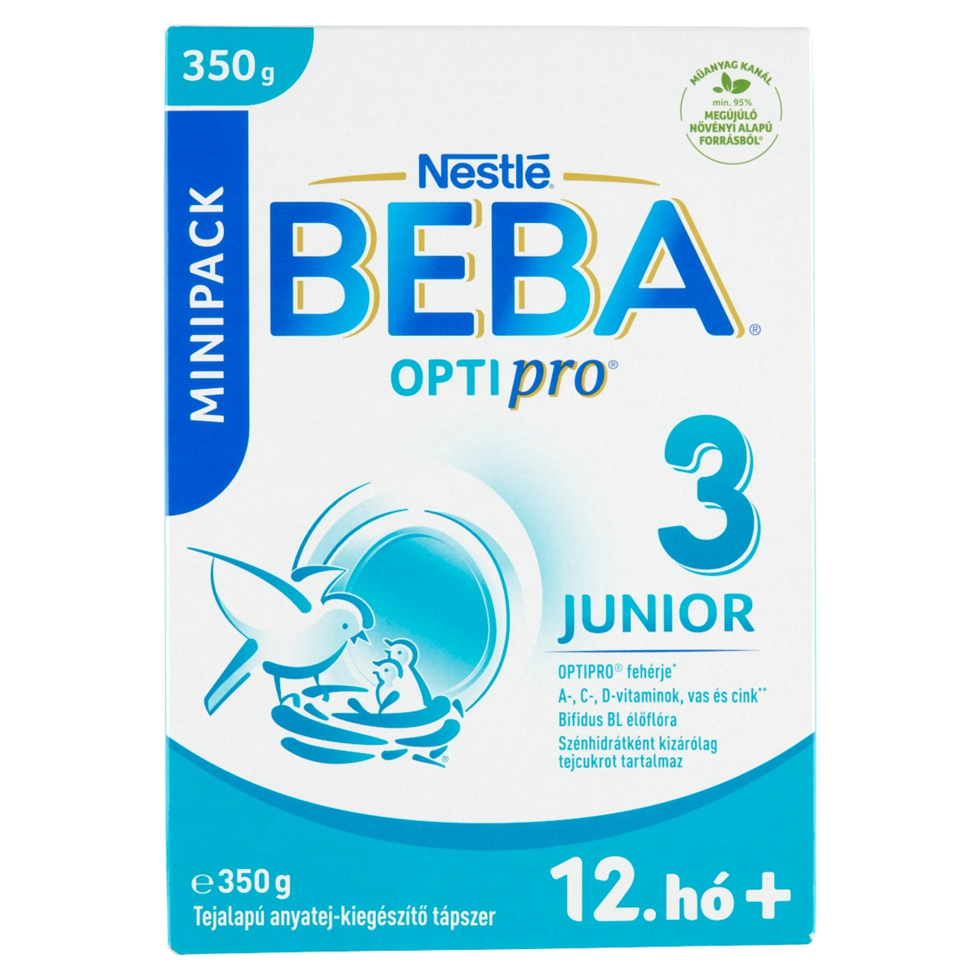 BEBA OPTIPRO Junior 3 tejalapú anyatej-kiegészítő tápszer 12. hónapos kortól - 350 g-1