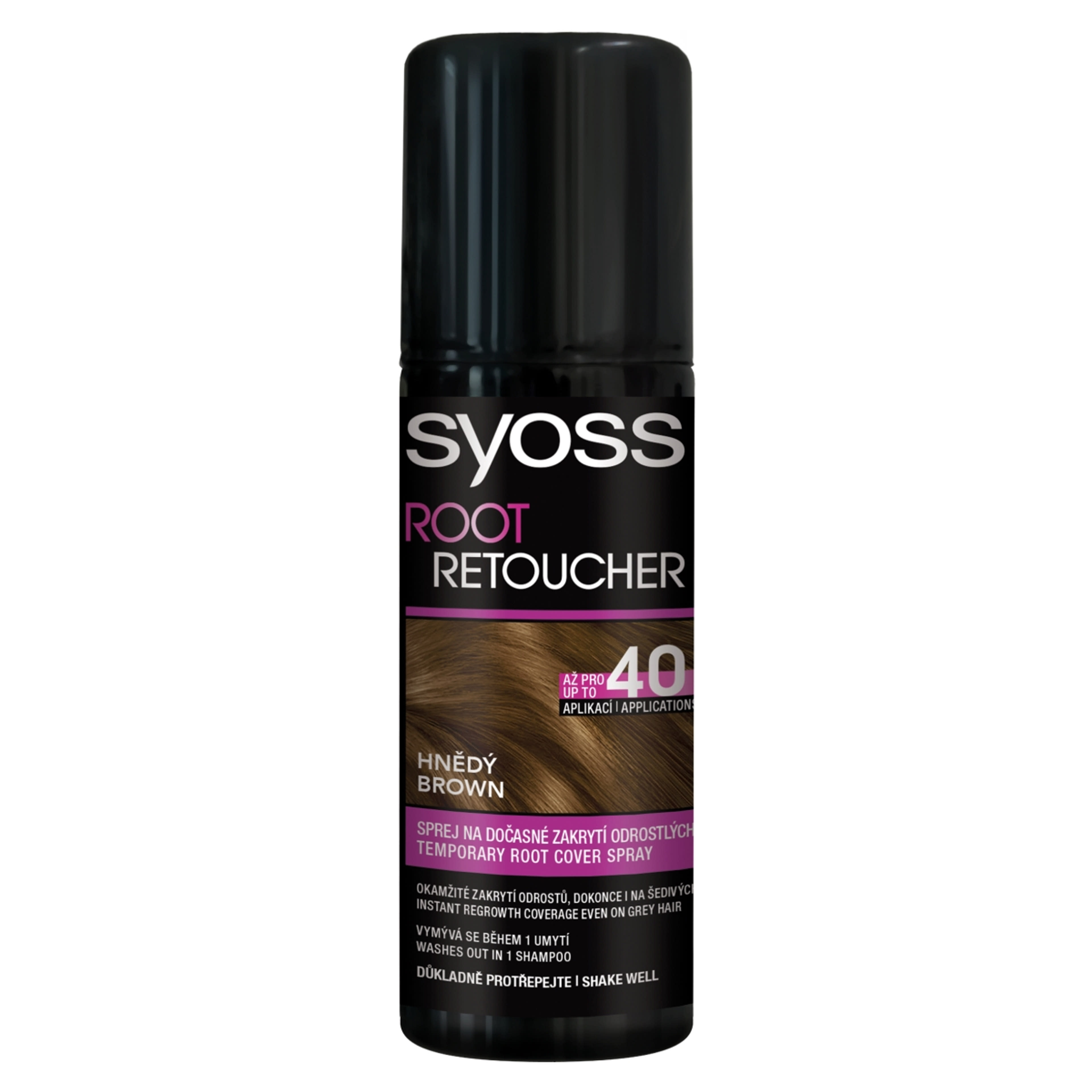 Syoss Root Retoucher Lenövést Elfedő hajszínező spray barna - 120 ml