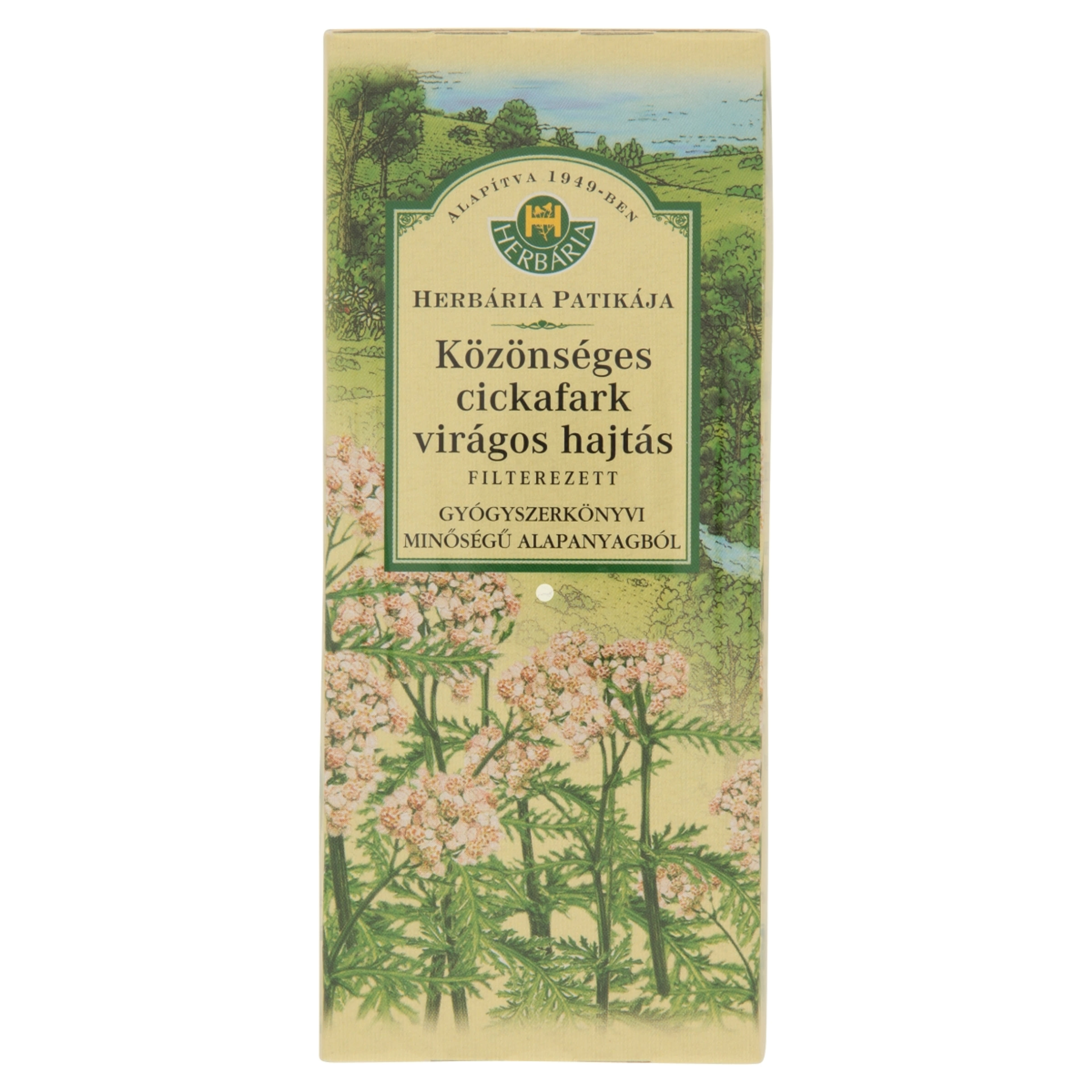 Herbária közönséges cickafark virágos hajtás, filterezett - 25 x 1,2 g