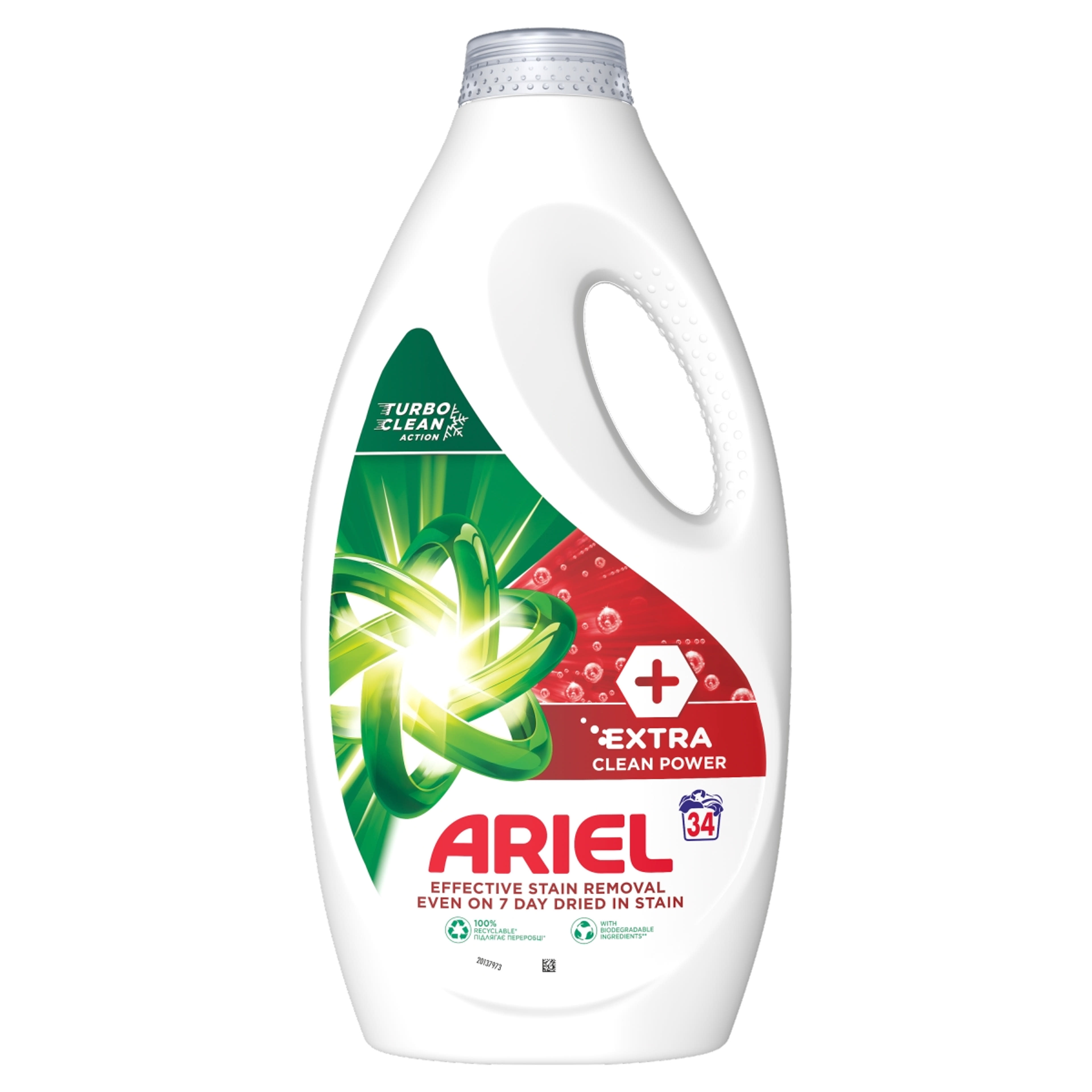Ariel Extra Clean Power folyékony mosószer, 34 mosáshoz - 1700 ml