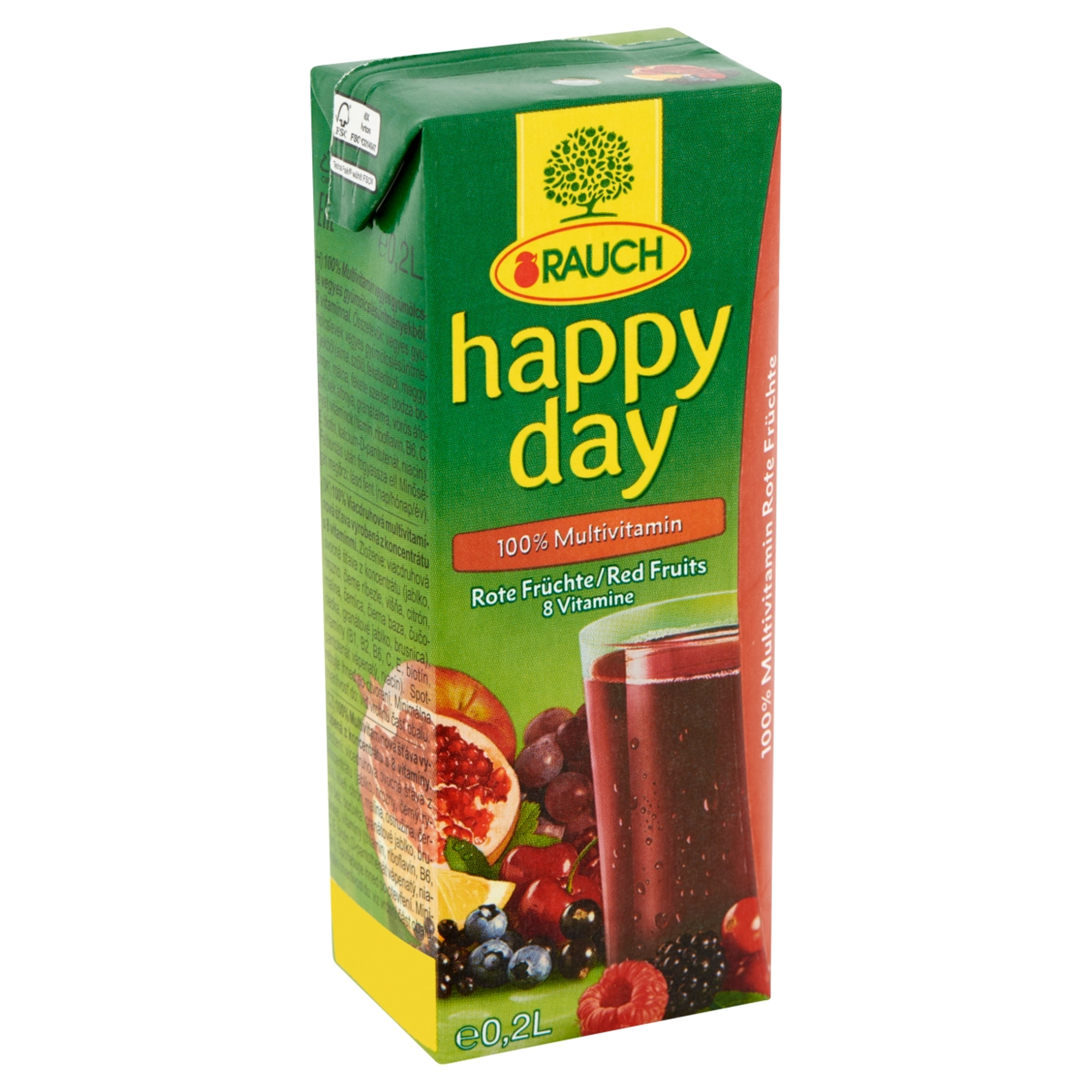 Rauch happy day 100% piros multivitamin - 0,2 l-2