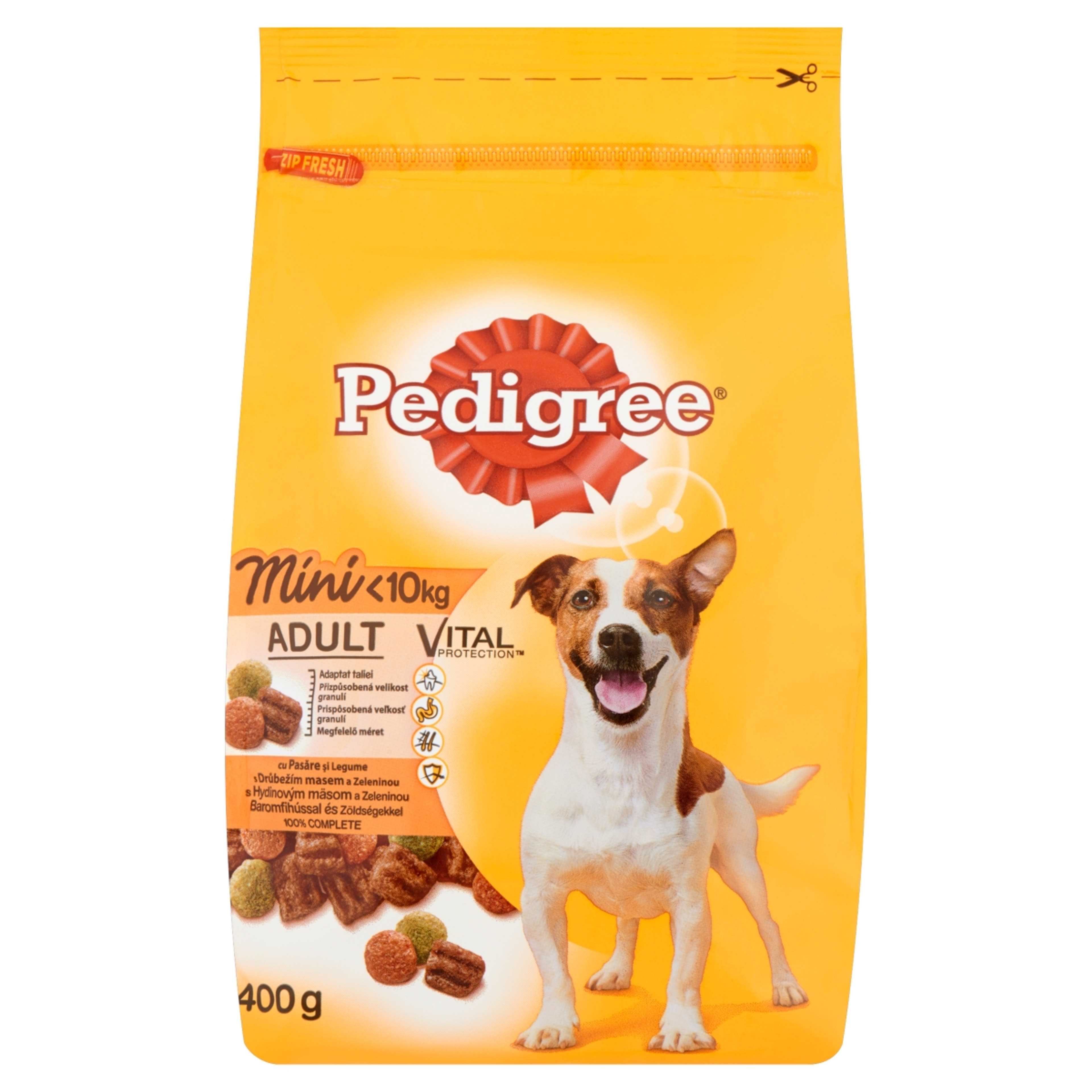 Pedigree szárazeledel kutyáknak baromf i& zöldség mini - 400 g