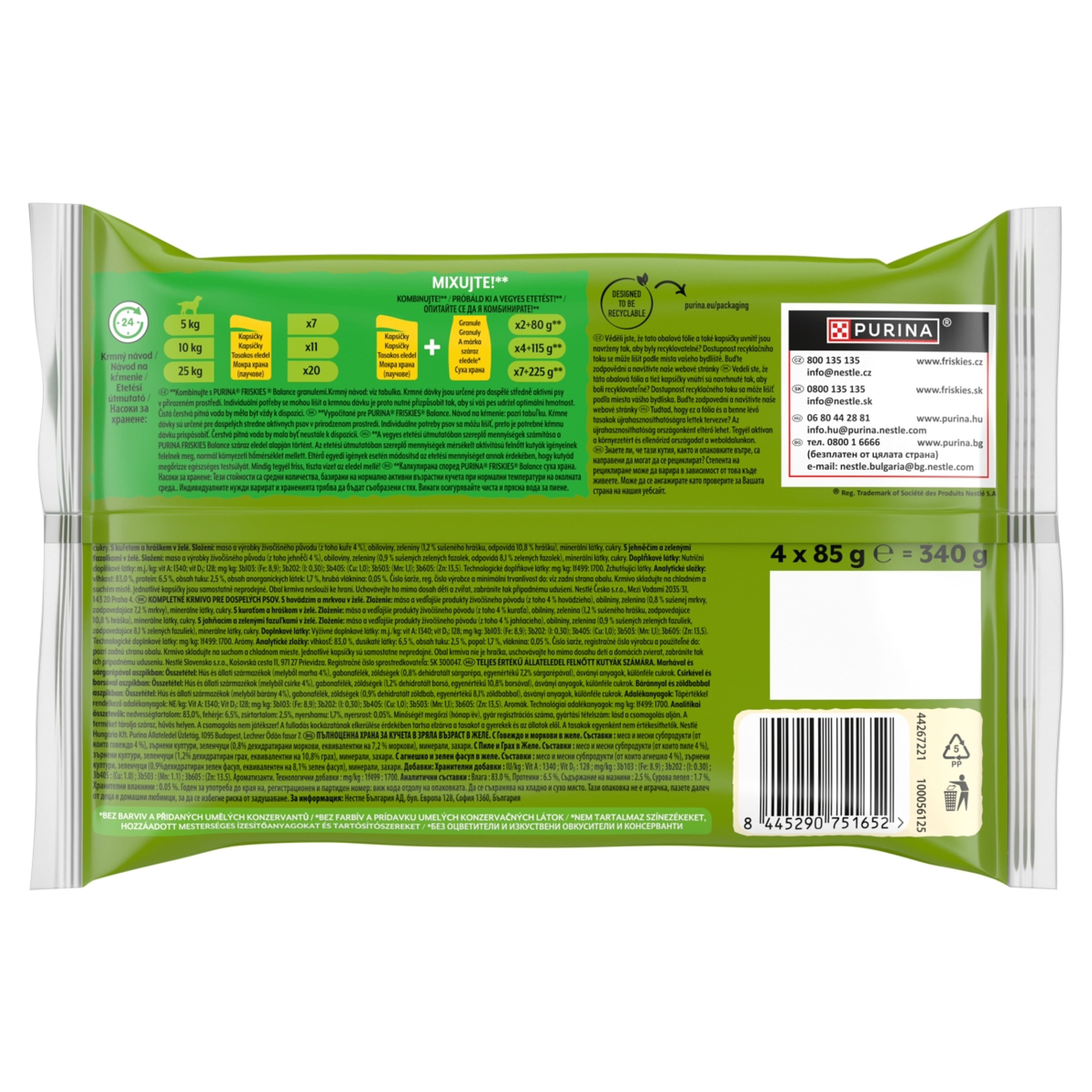 Friskies aszpikos alutasak kutyáknak 4x85g - 340 g-2