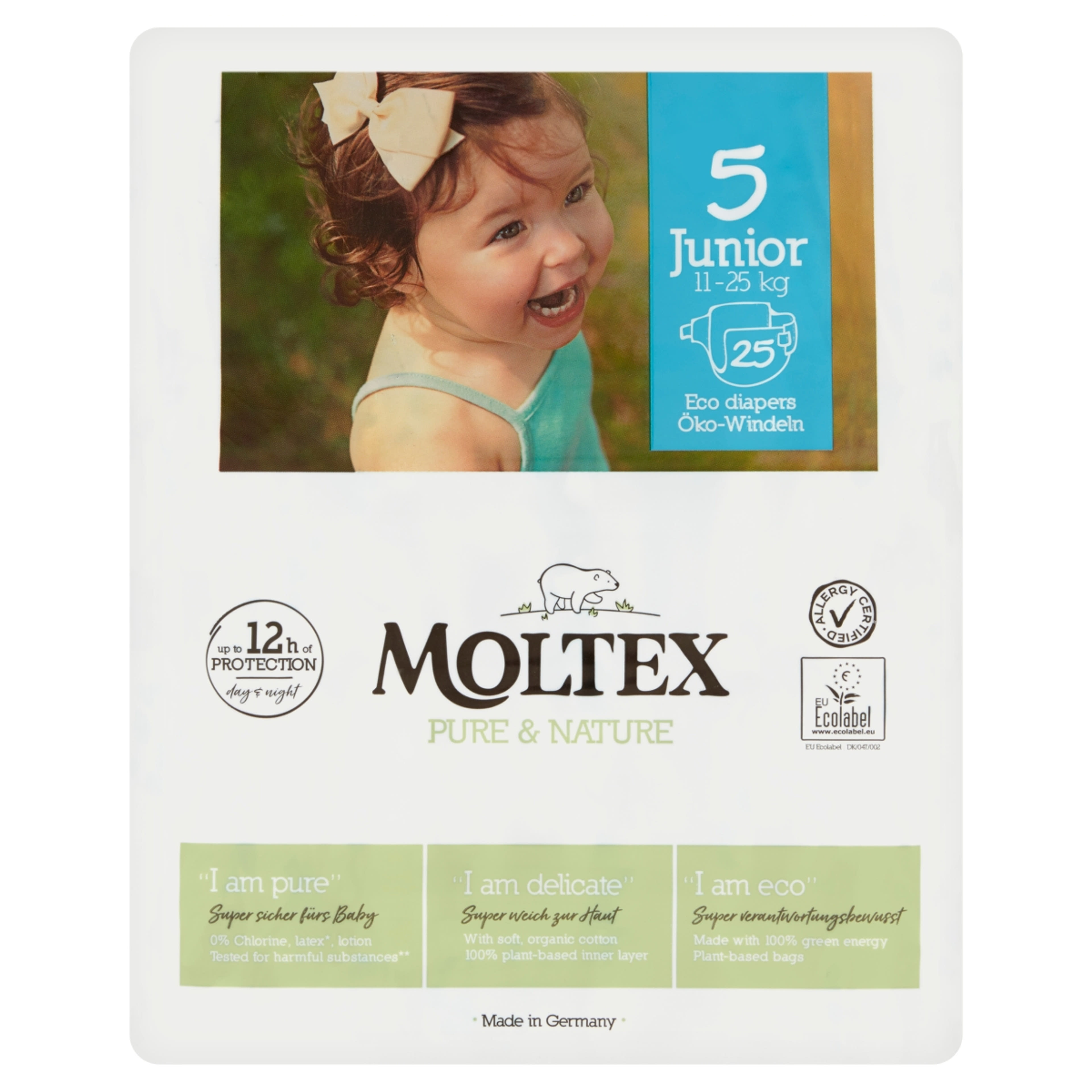 Moltex Pure&Nature Junior öko pelenka 11-25 kg - 25 db