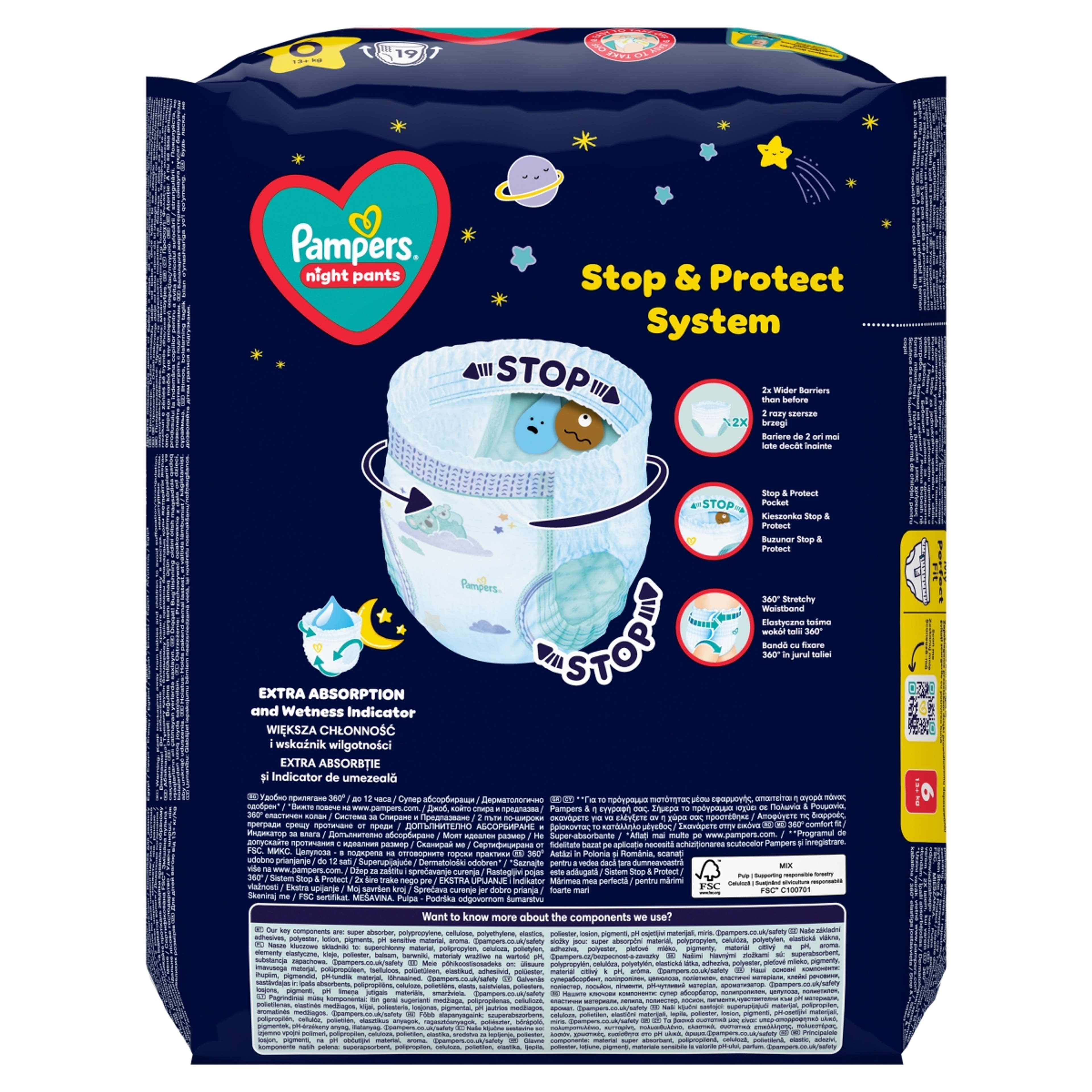 Pampers Night Pants 6-os 15+ kg - 19 db-3