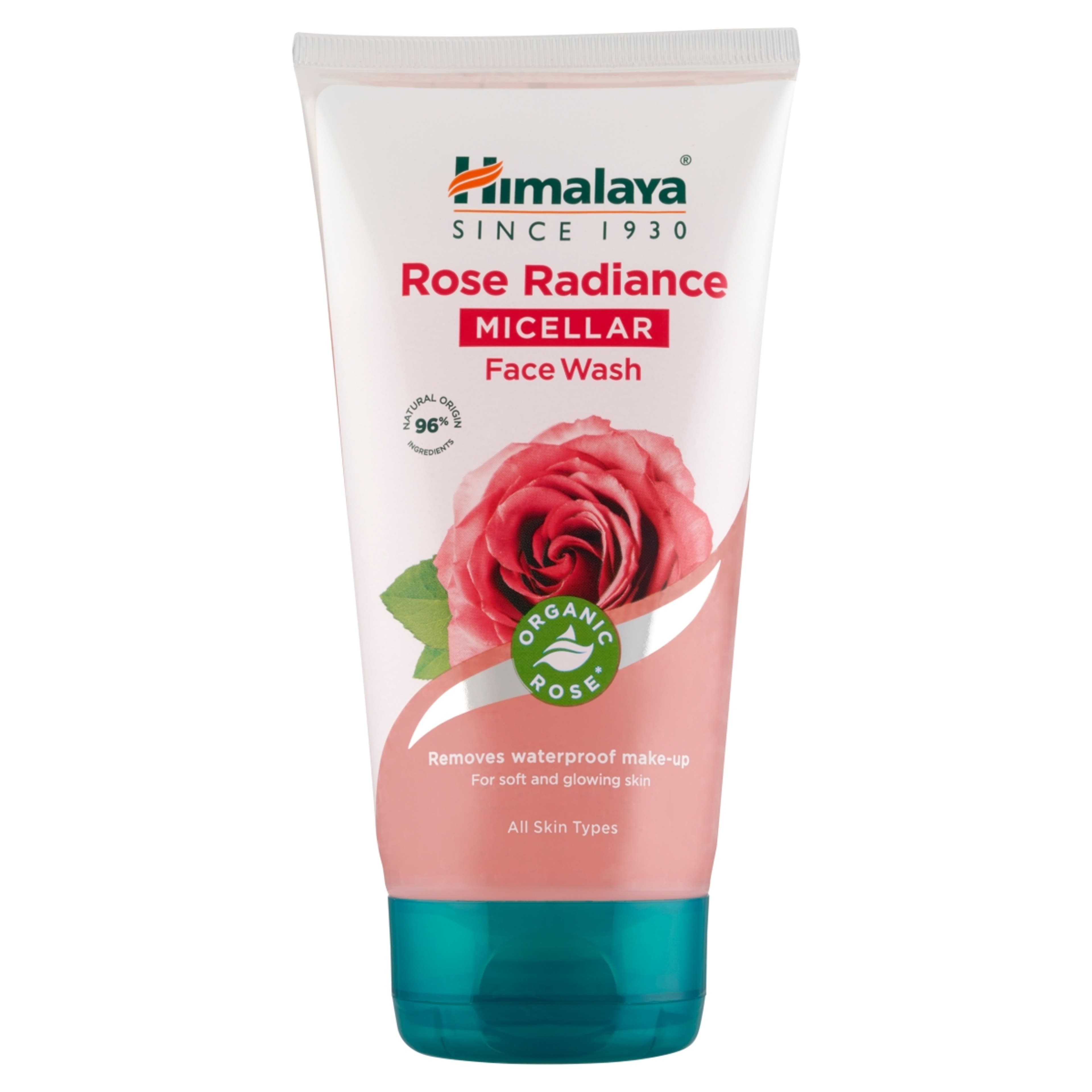 Himalaya Rose Radiance micellás arclemosó gél bio rózsával - 150 ml
