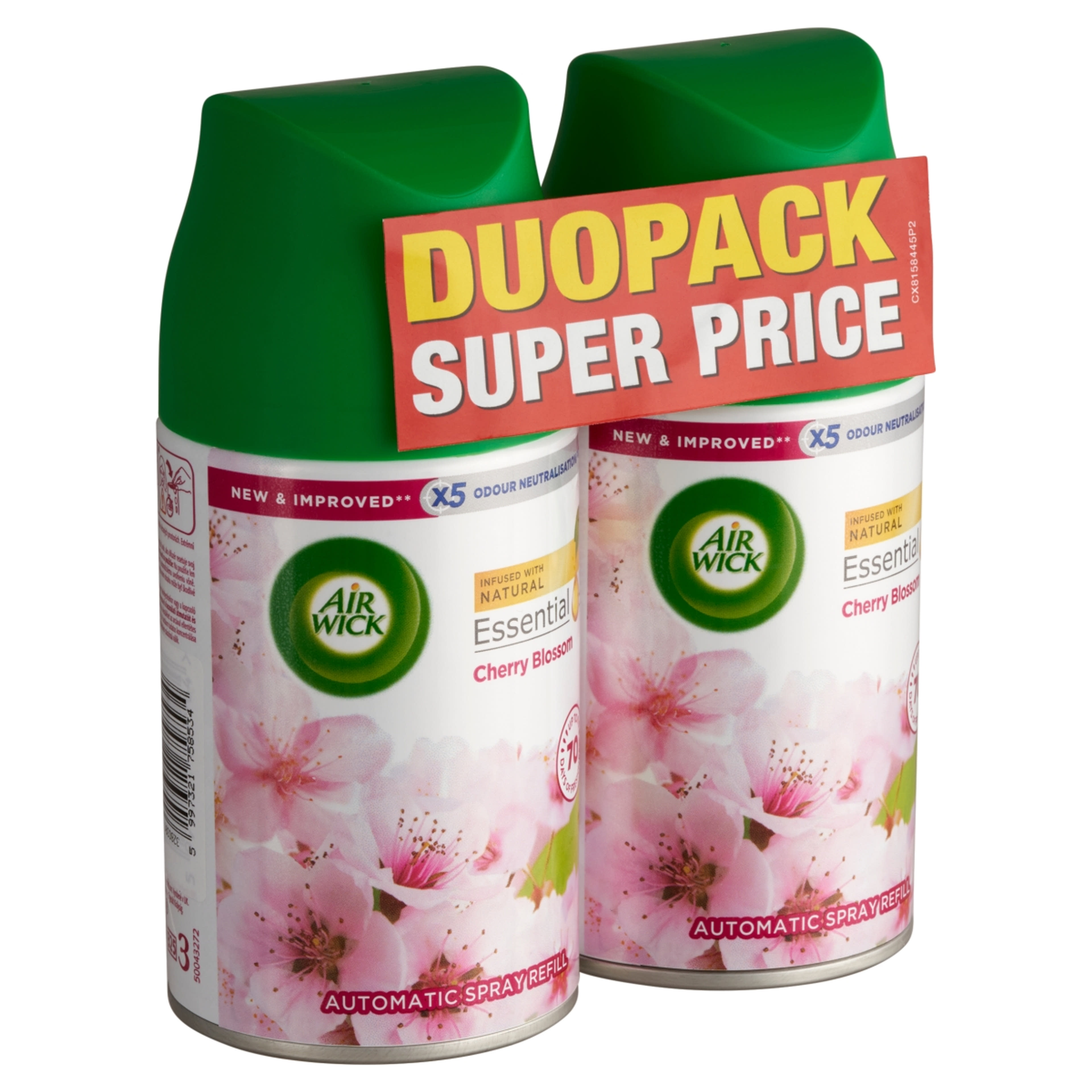 Air Wick Freshmatic légfrissítő utántöltő duopack cseresznyevirág 2x250 ml - 1 db-2