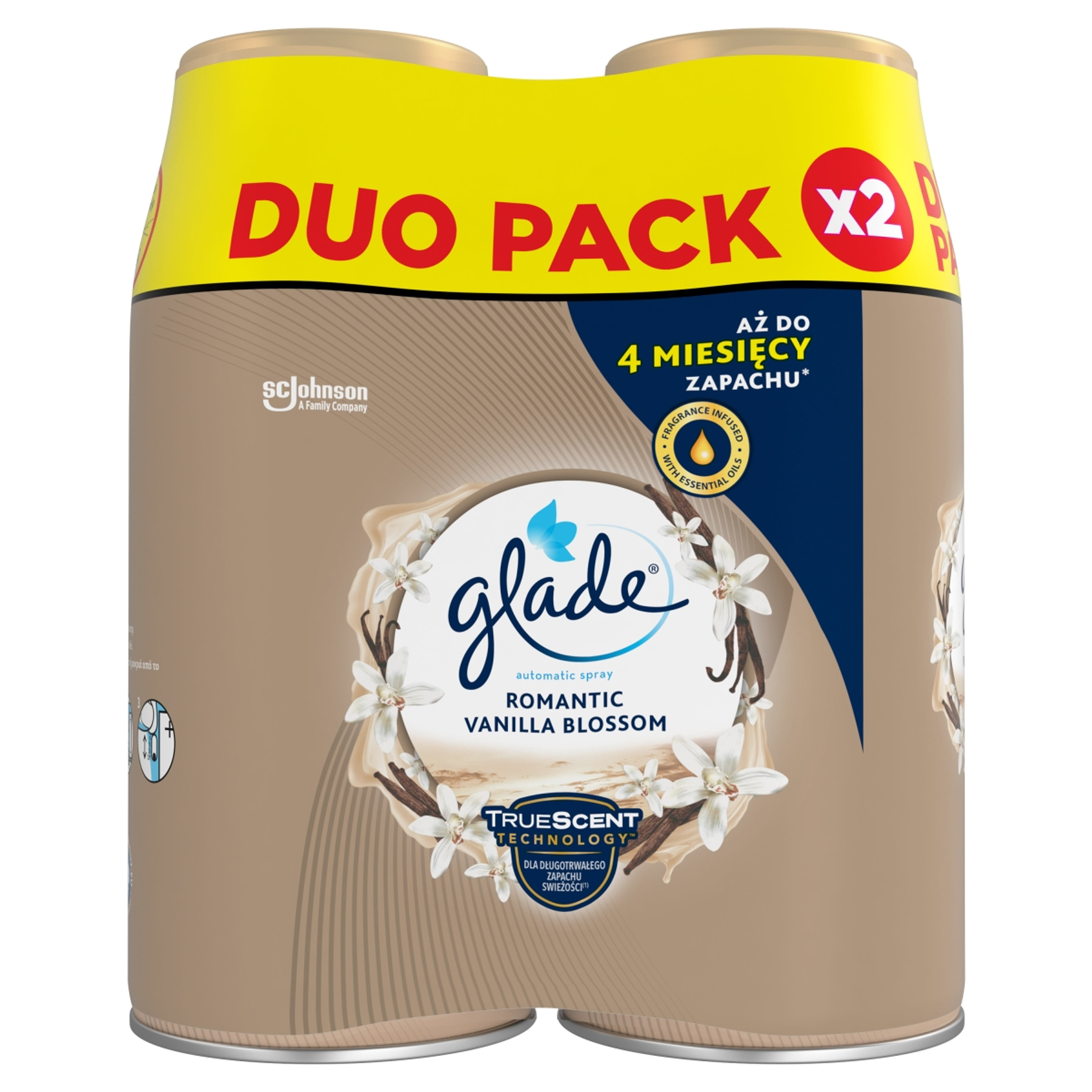 Glade Vanilia automata légfrissítő utántöltő duo pack 2x269 ml - 538 ml