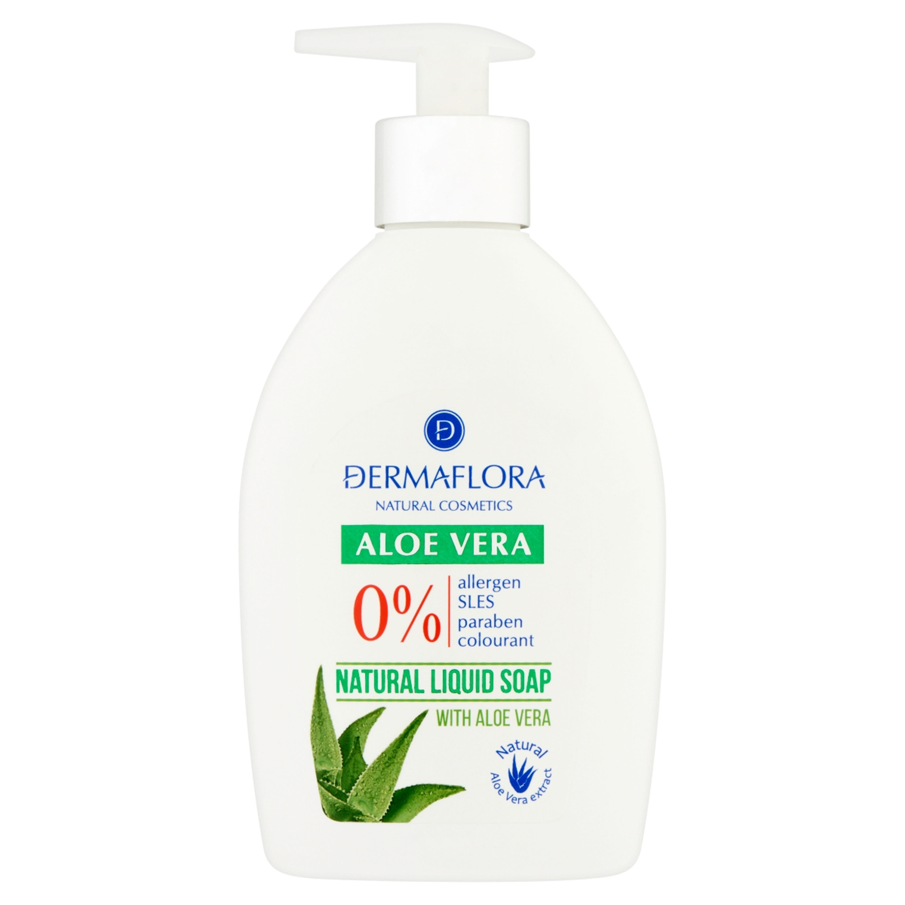Dermaflora folyékony szappan 0% natural aloe vera - 400 ml