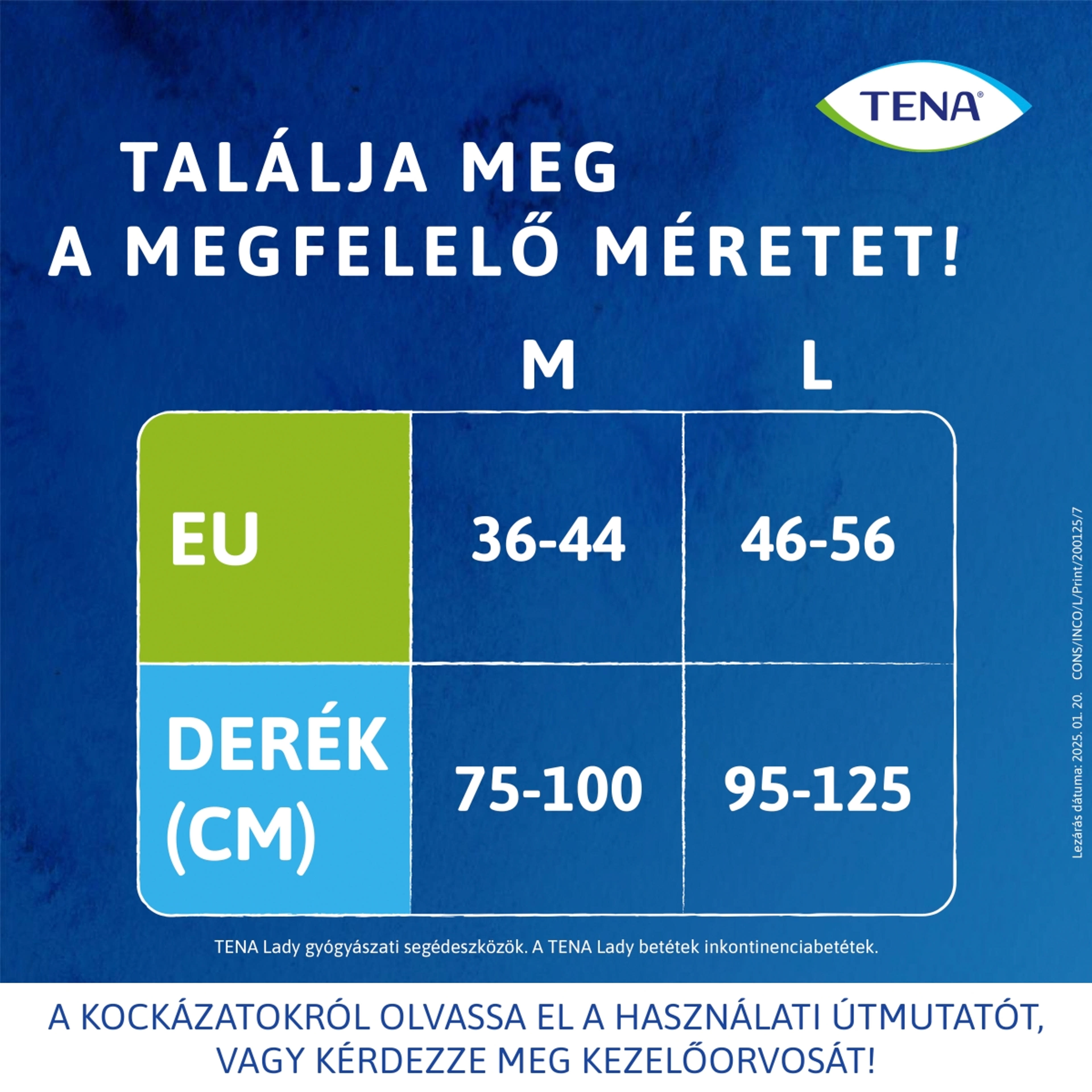 Tena Lady Pants Crème eldobható női inkontinencia-fehérnemű L - 8 db-6