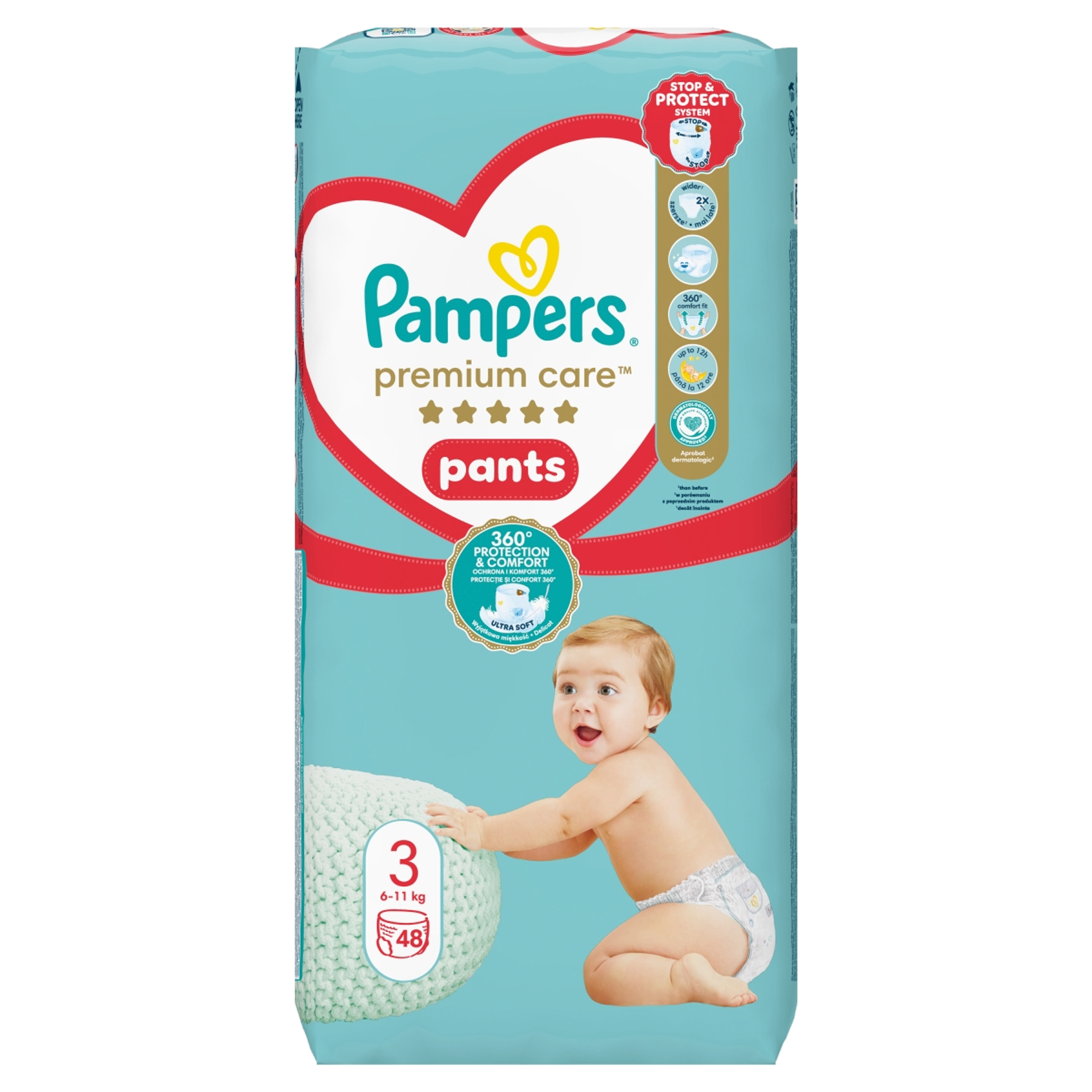 Pampers Premium Care Pants 3-as 6-10kg - 48 db