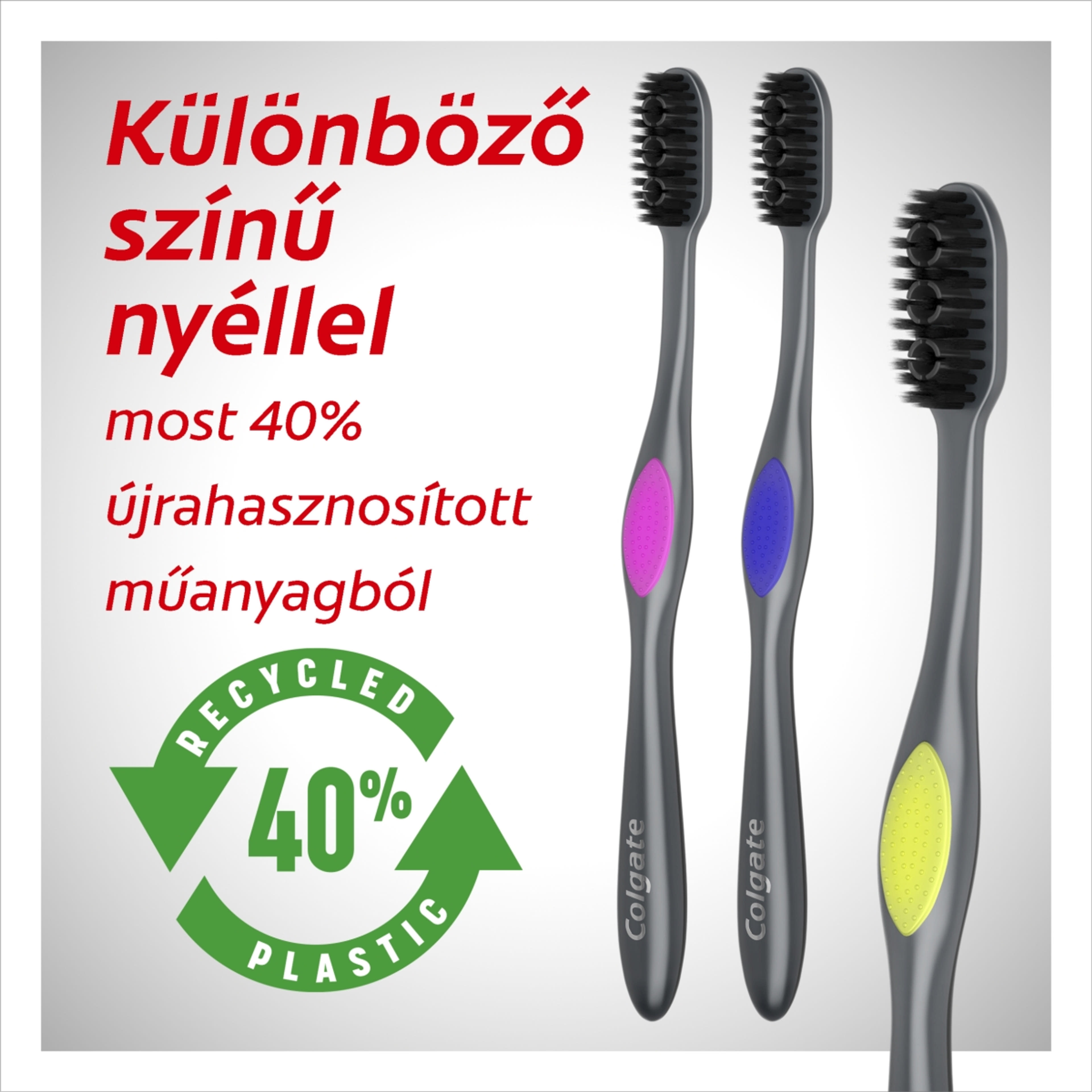 Colgate 360 Charcoal közepes fogkefe - 2 db-7
