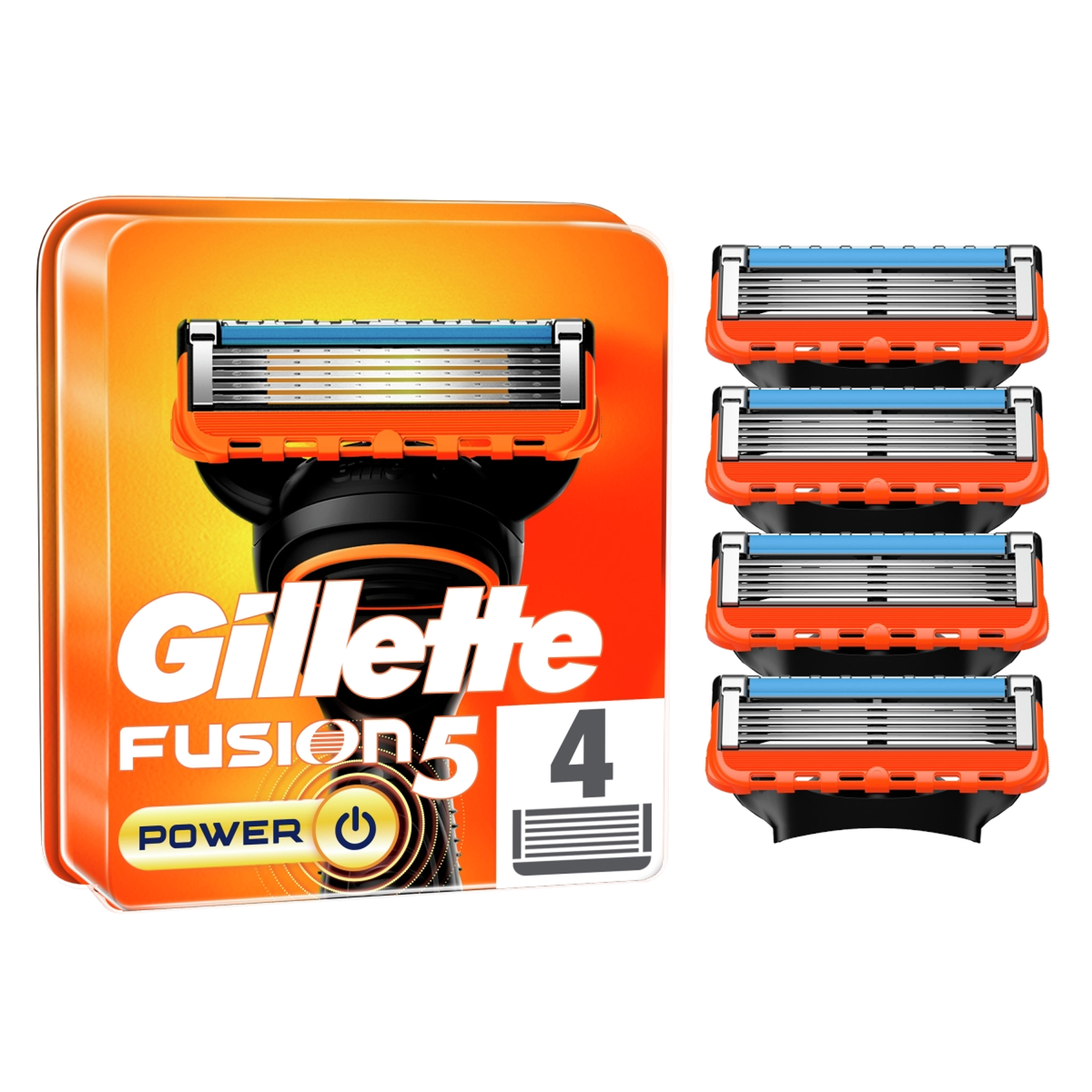 Gillette Fusion Power 5 pengés borotvabetét - 4 db-4