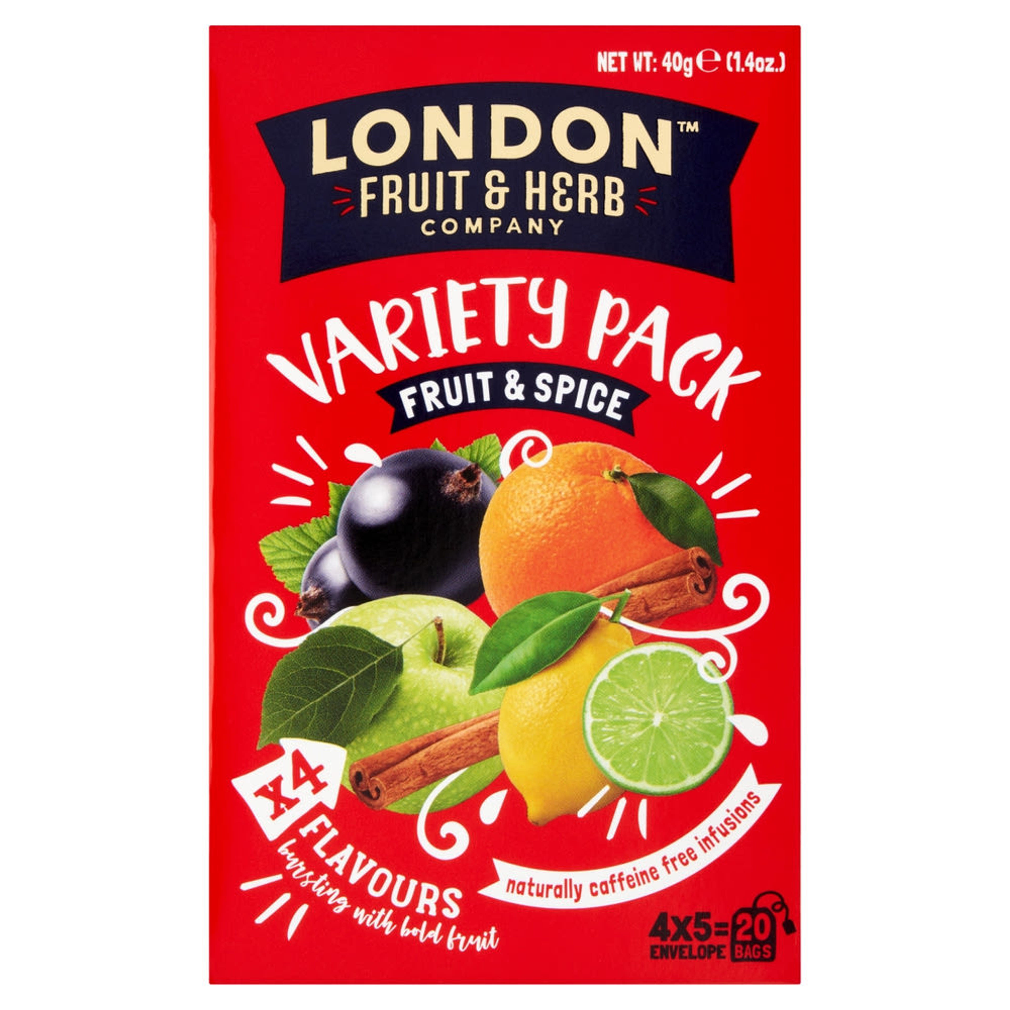London Fruit & Herb Company gyümölcsös-fűszeres tea 20 filter - 40 g