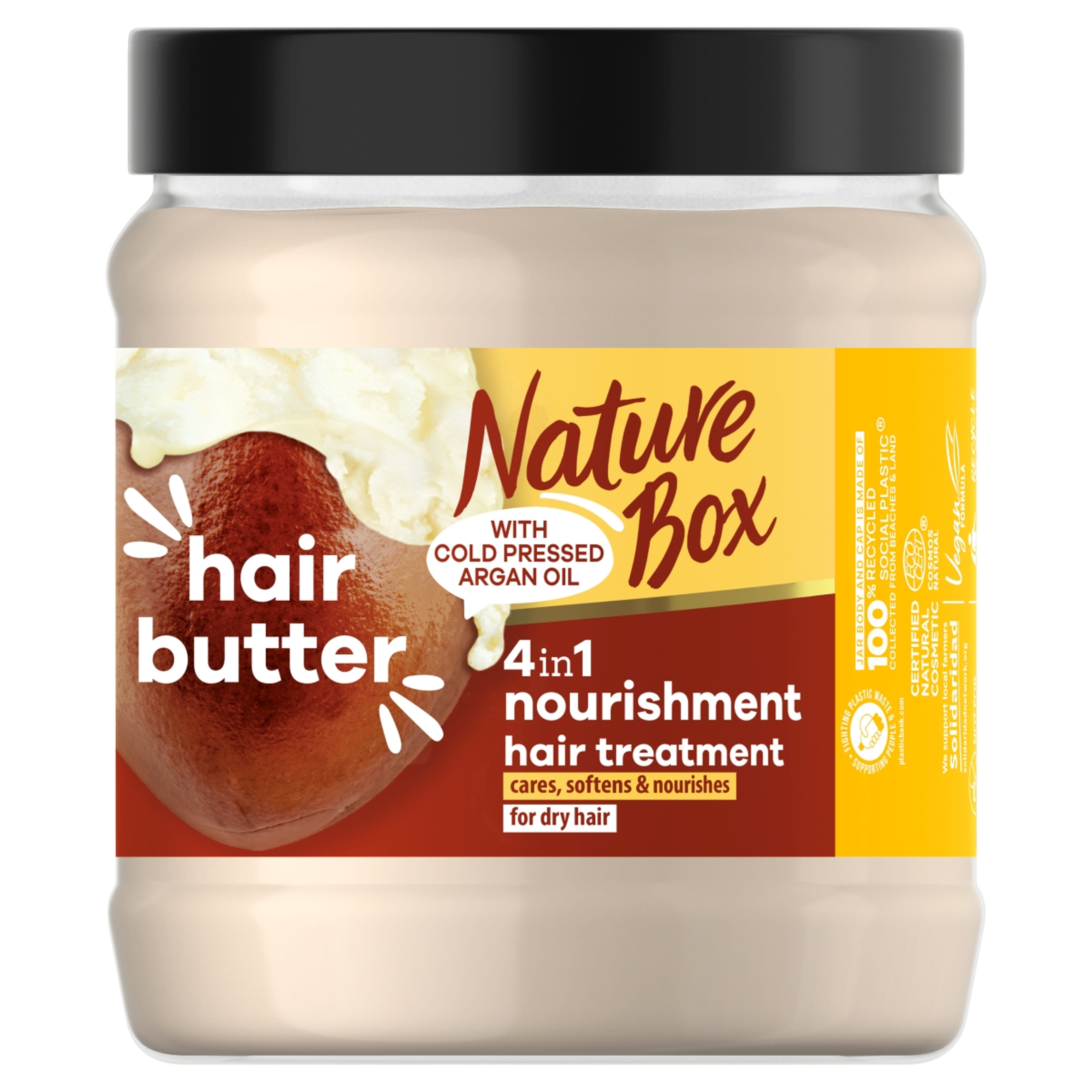 Nature Box Argán Hair Butter 4 az 1-ben tápláló hajpakolás - 300 ml-1